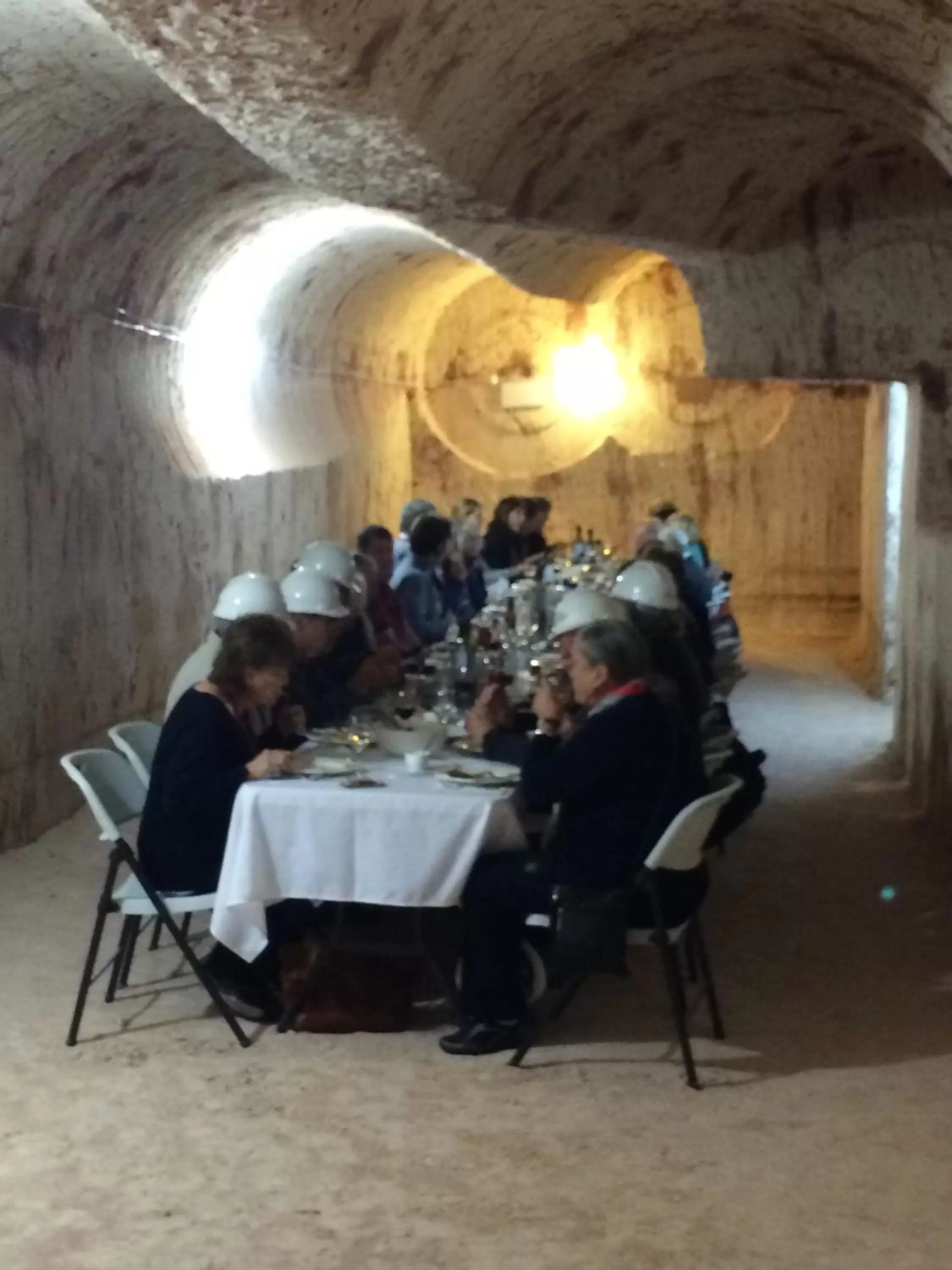Dining area in Desert Cave Hotel
