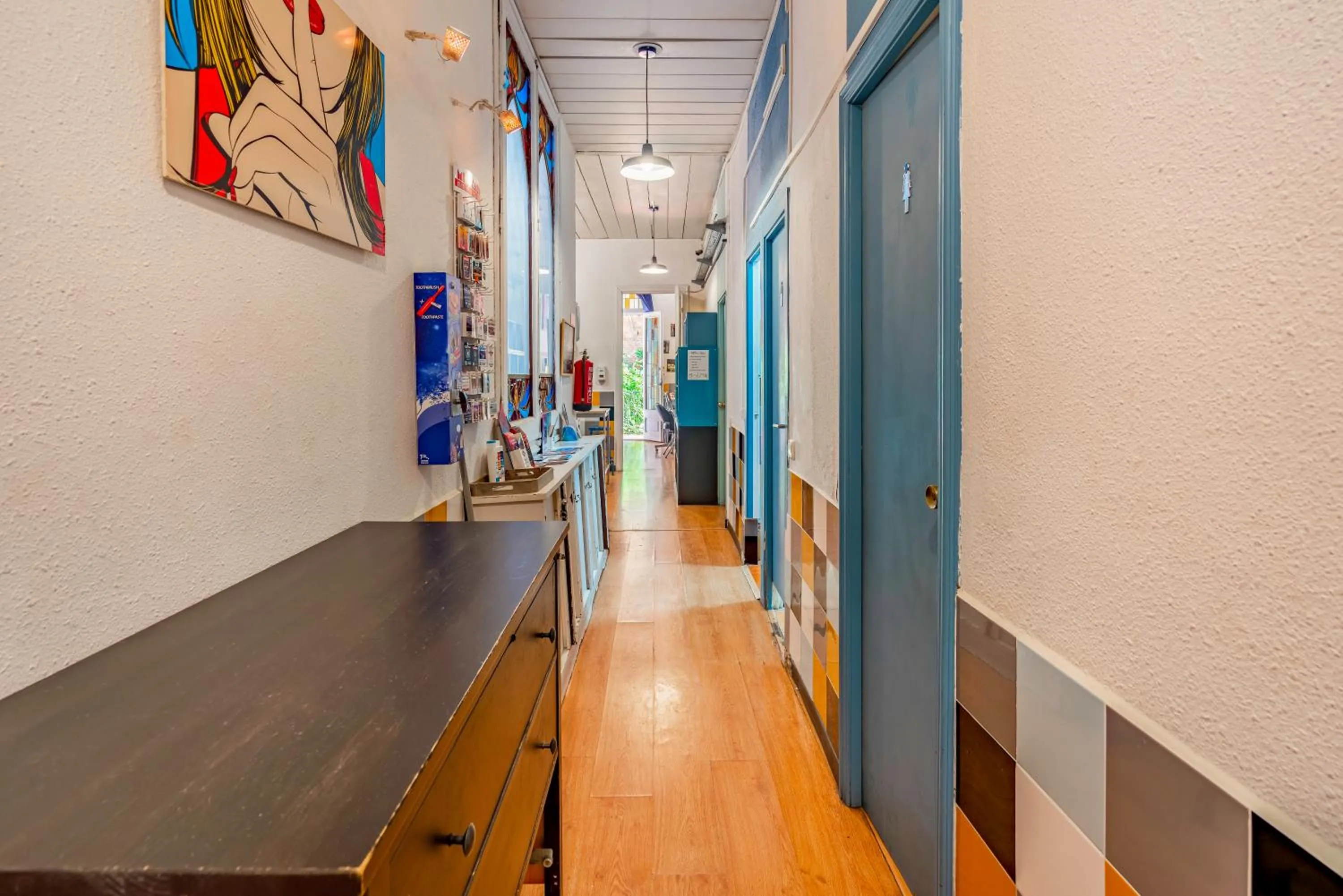 Living room in Casa Barcelo Hostel Barcelona