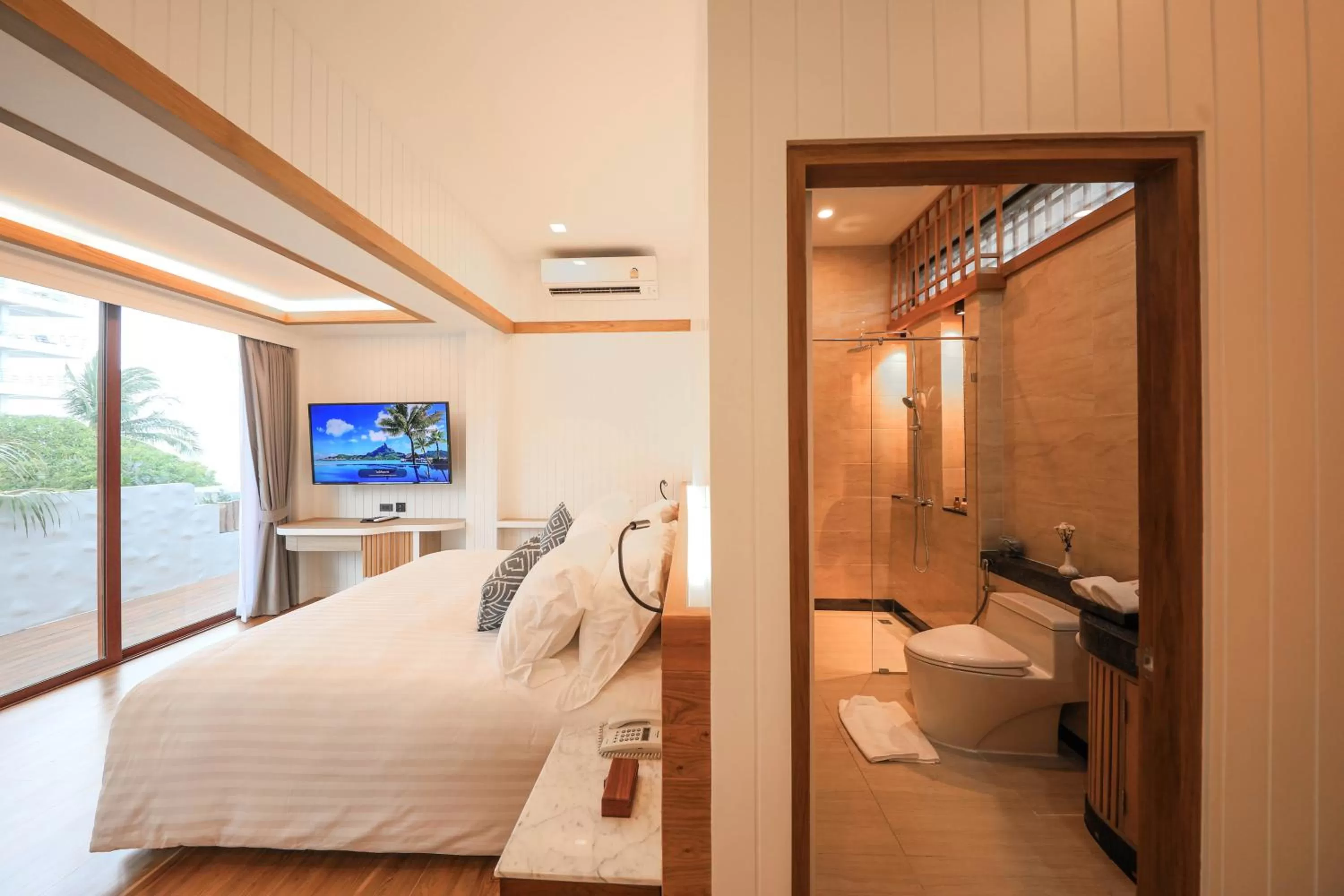 Bed in Kundala Beach Resort Hua Hin