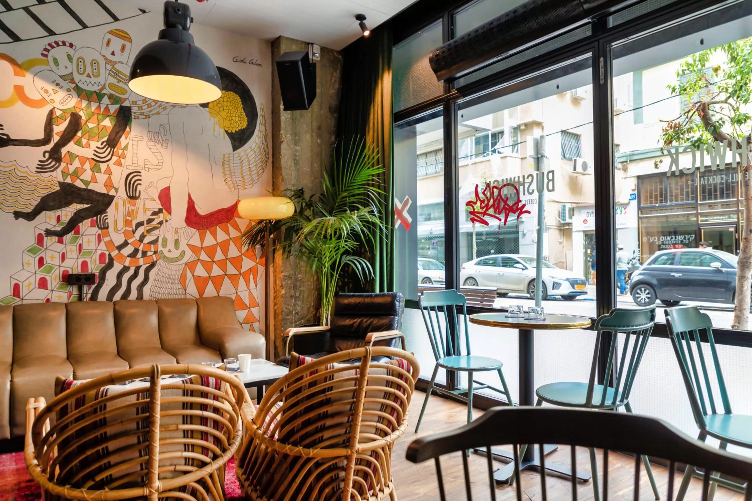 Communal lounge/ TV room in Fabric Hotel - an Atlas Boutique Hotel