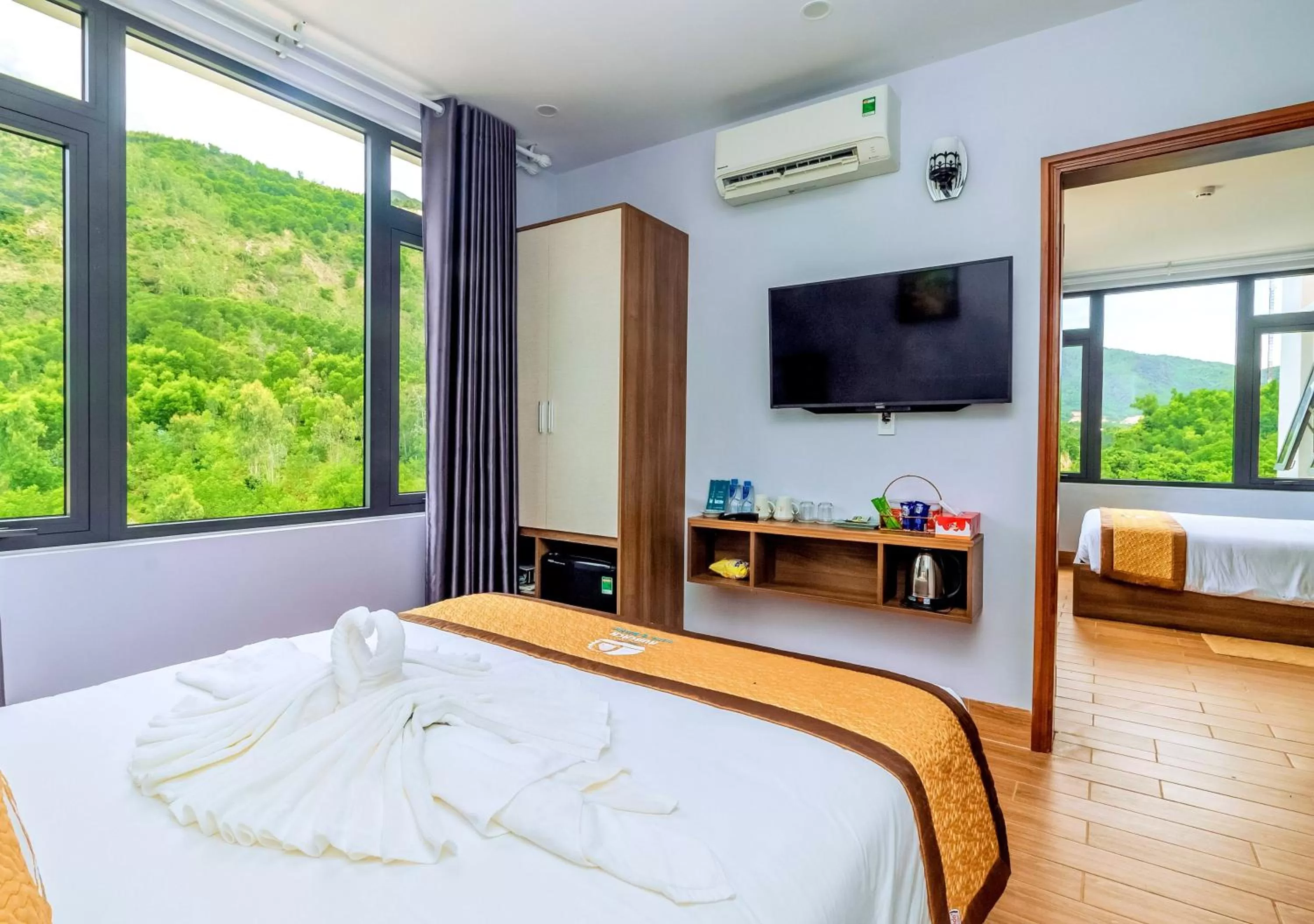 Bed in RUBEACH HOTEL & REROST