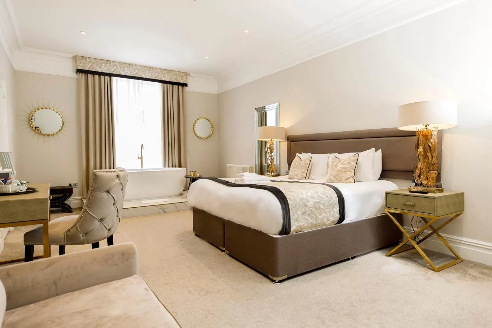 Bedroom, Bed in Lanelay Hall Hotel & Spa
