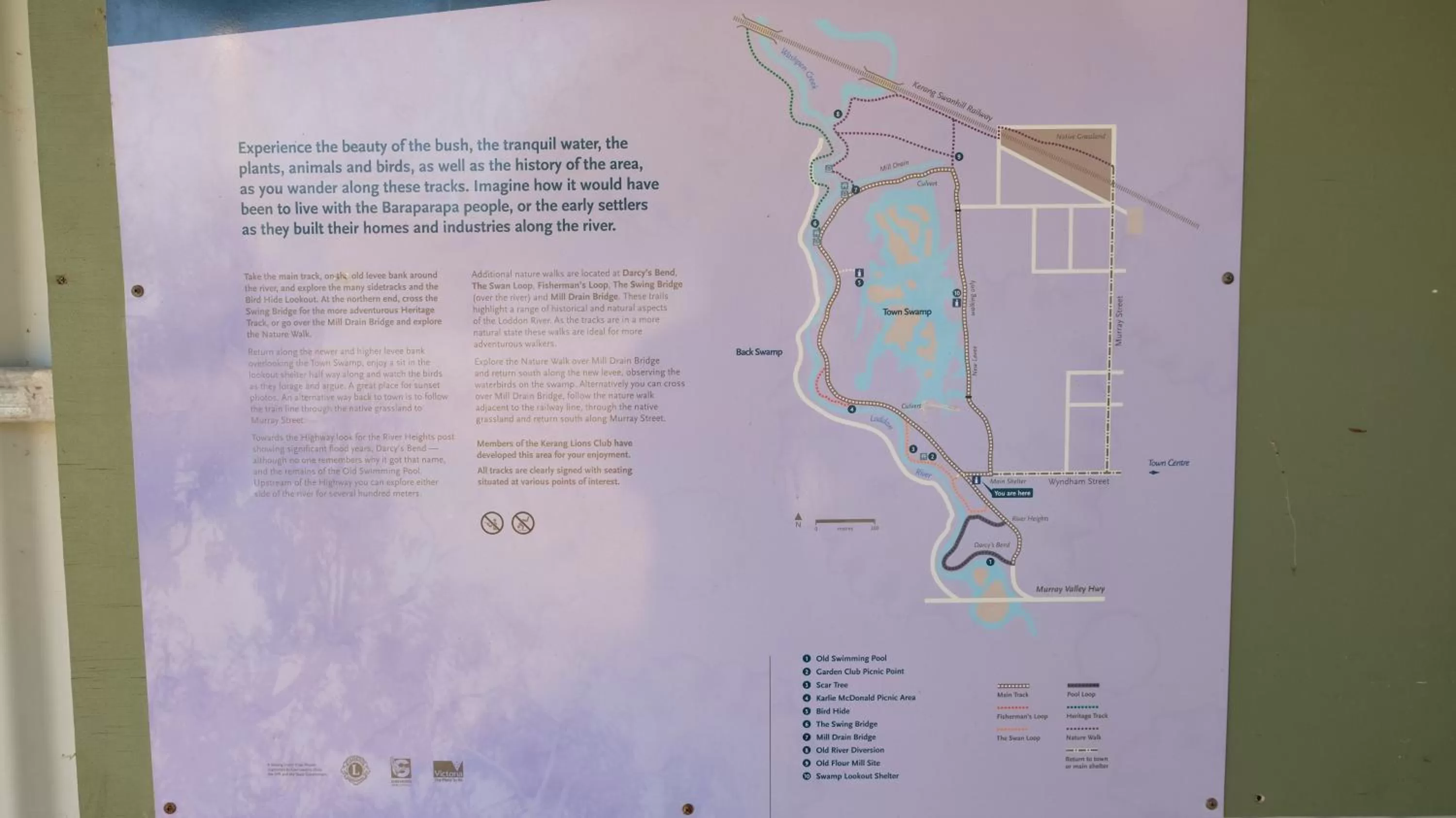 Natural landscape in Loddon River Motel Kerang