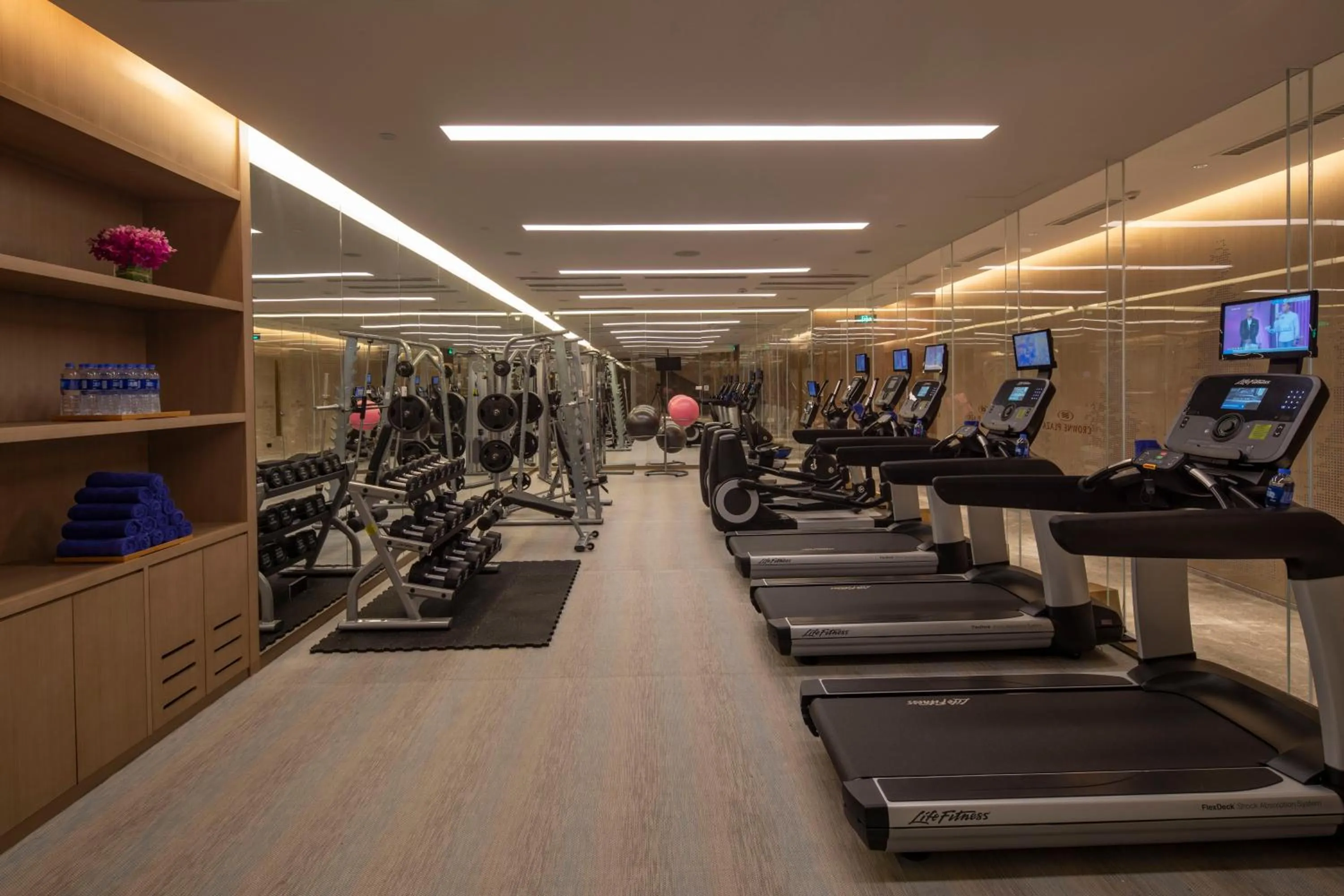 Fitness centre/facilities in Crowne Plaza Fuzhou South by IHG