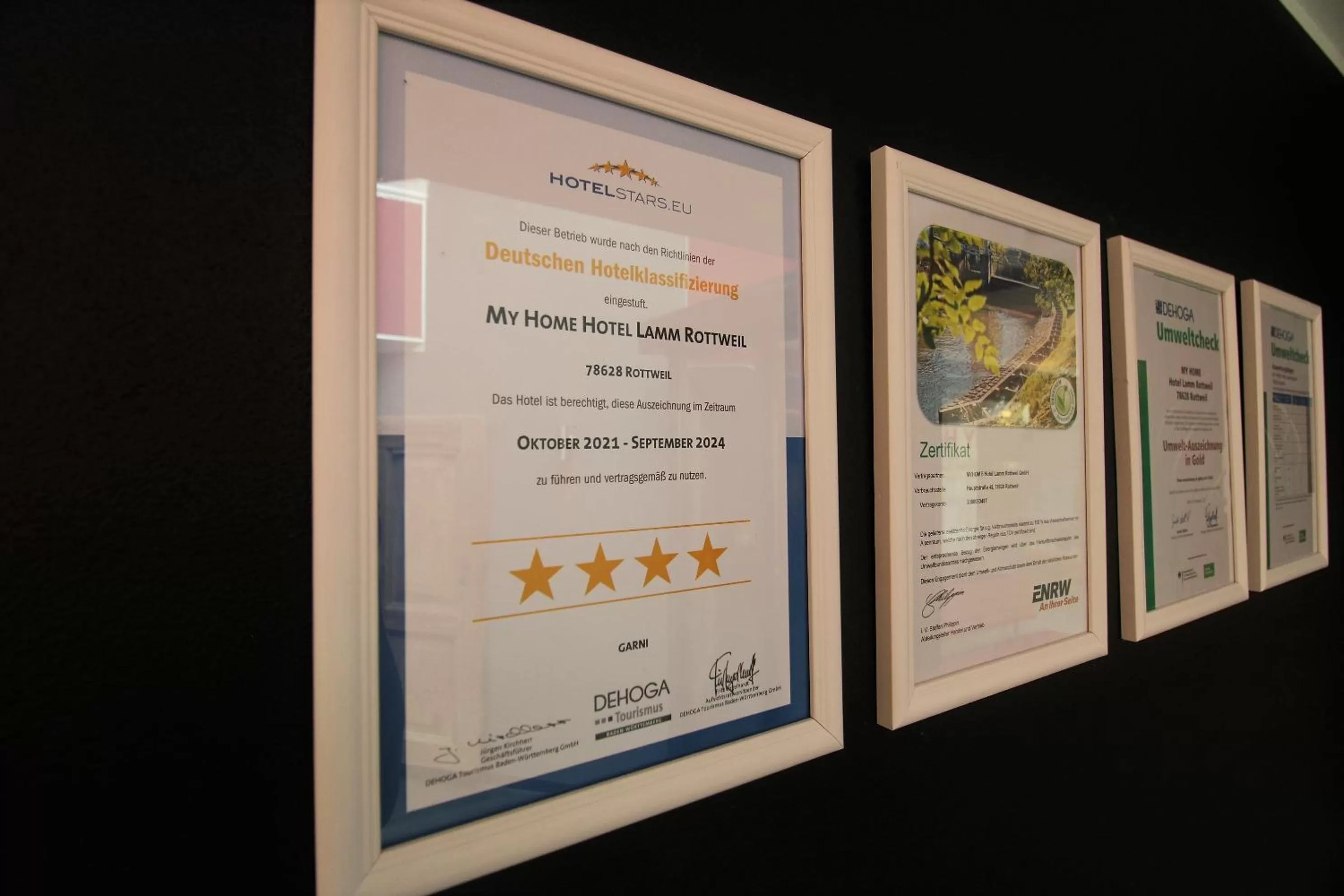 Certificate/Award in MY HOME Hotel Lamm Rottweil "Smart Home"
