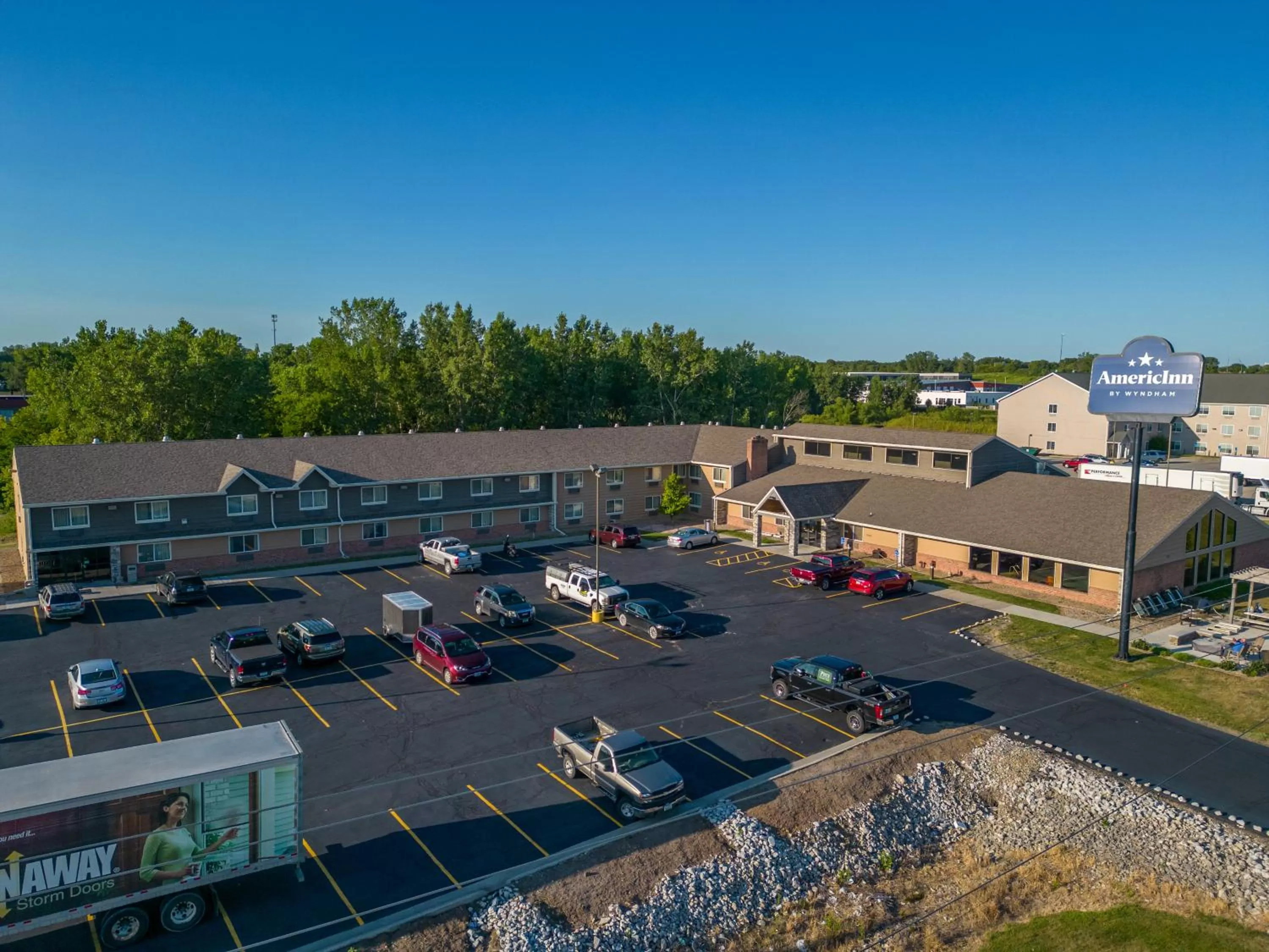 Property building in AmericInn by Wyndham Ames