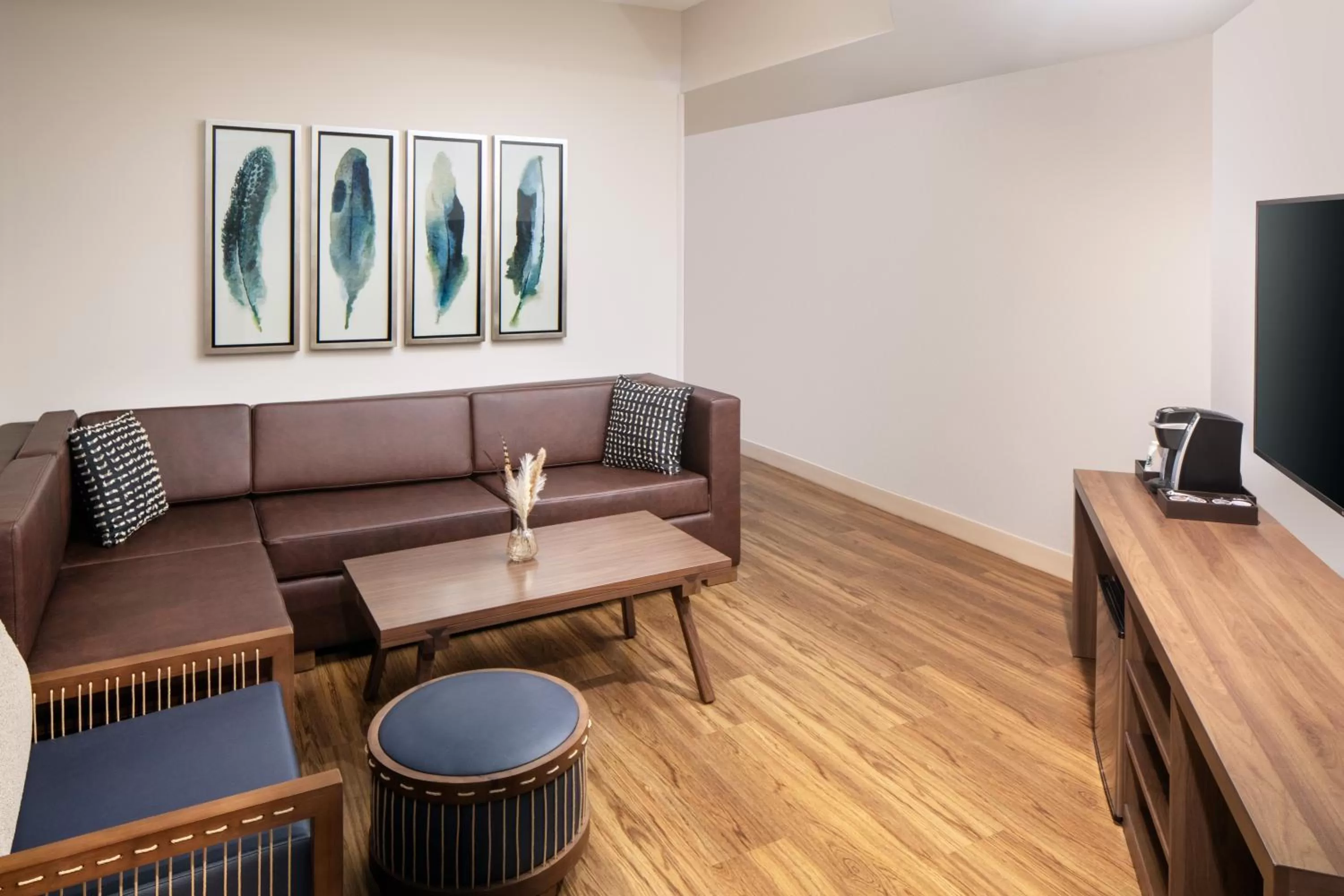 Living room in voco Saranac Lake NY - Waterfront by IHG