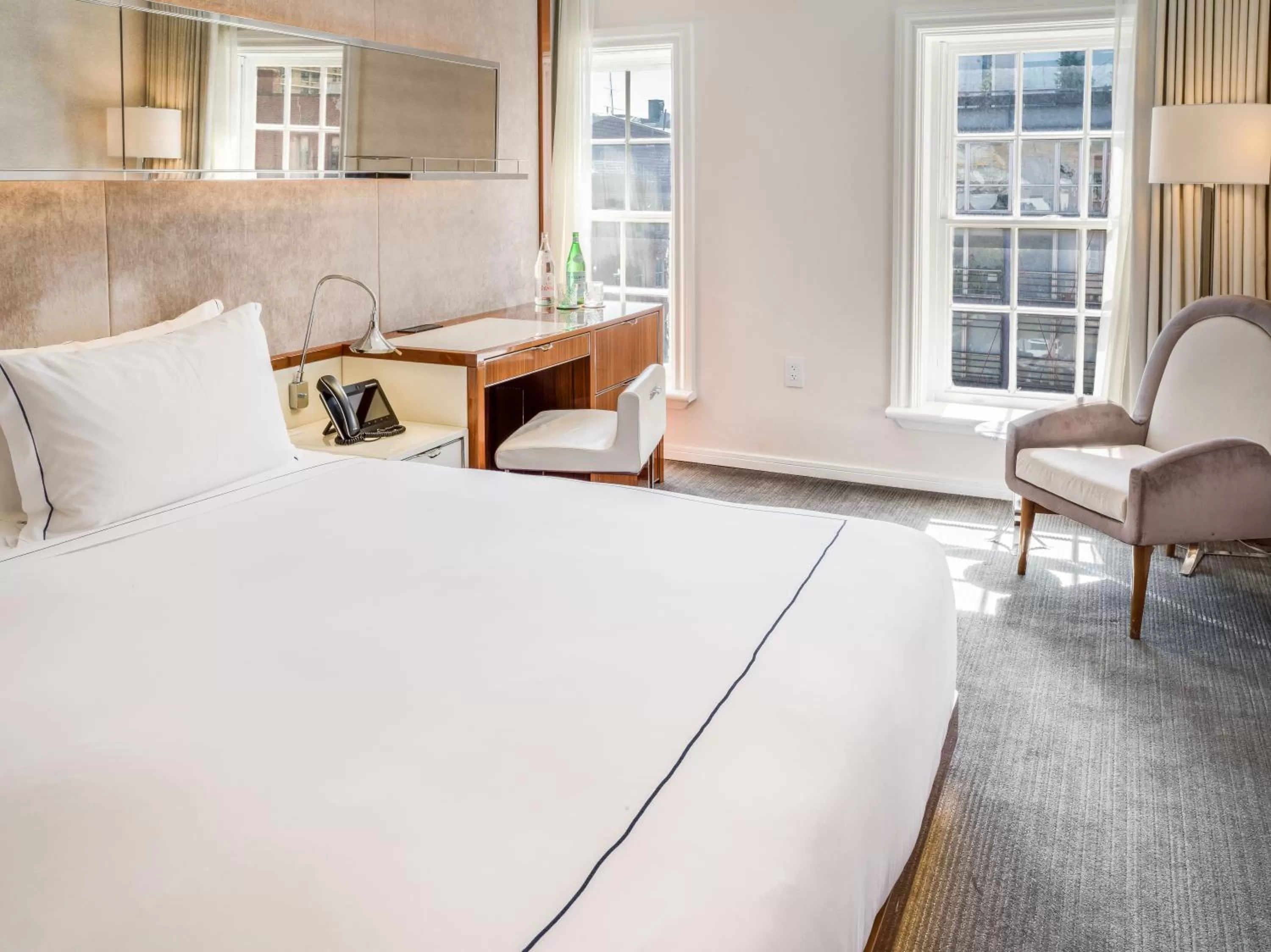 Bed in 33 Hotel, New York City, Seaport