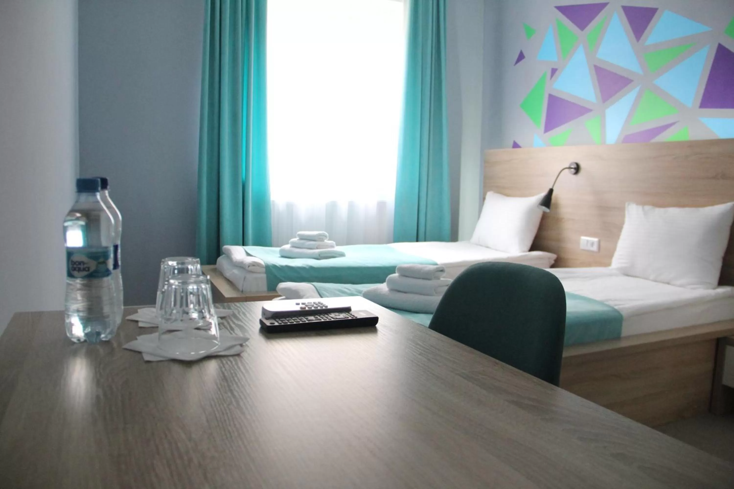 Drinks, Bed in Blum Hotel