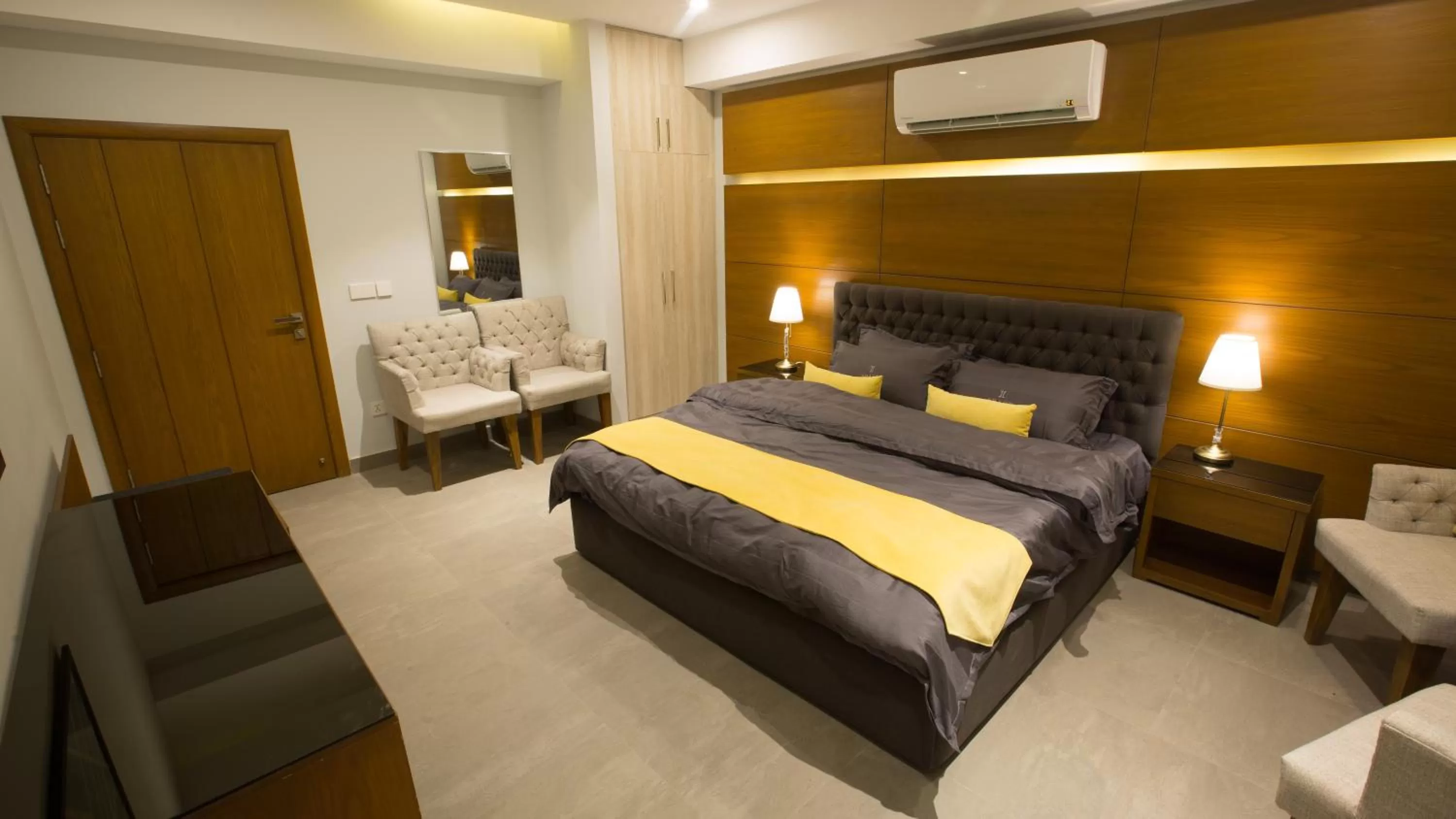 Bed in SPACE Luxury Rental Suites