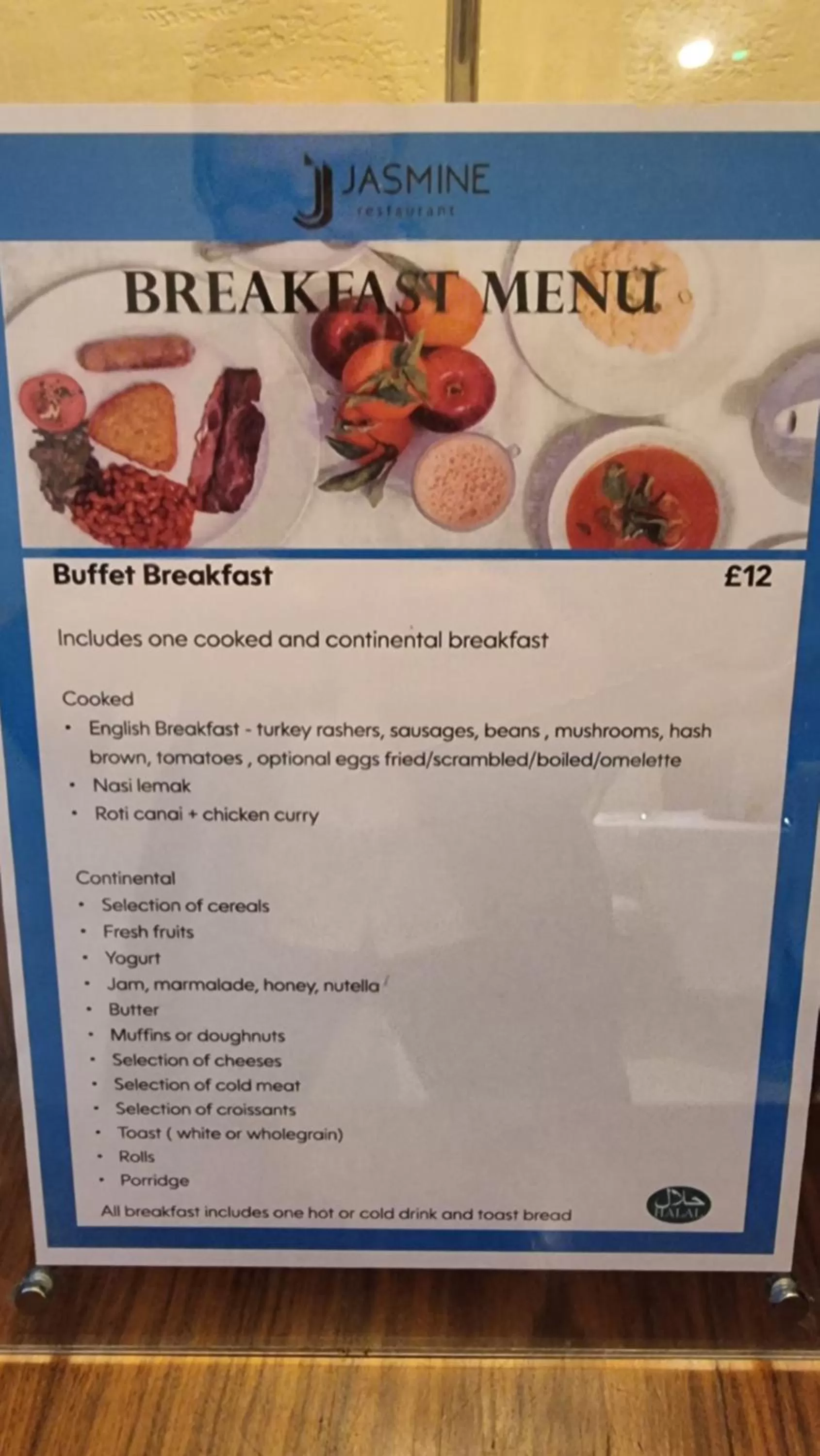 Breakfast in The Park City Grand Plaza Kensington Hotel