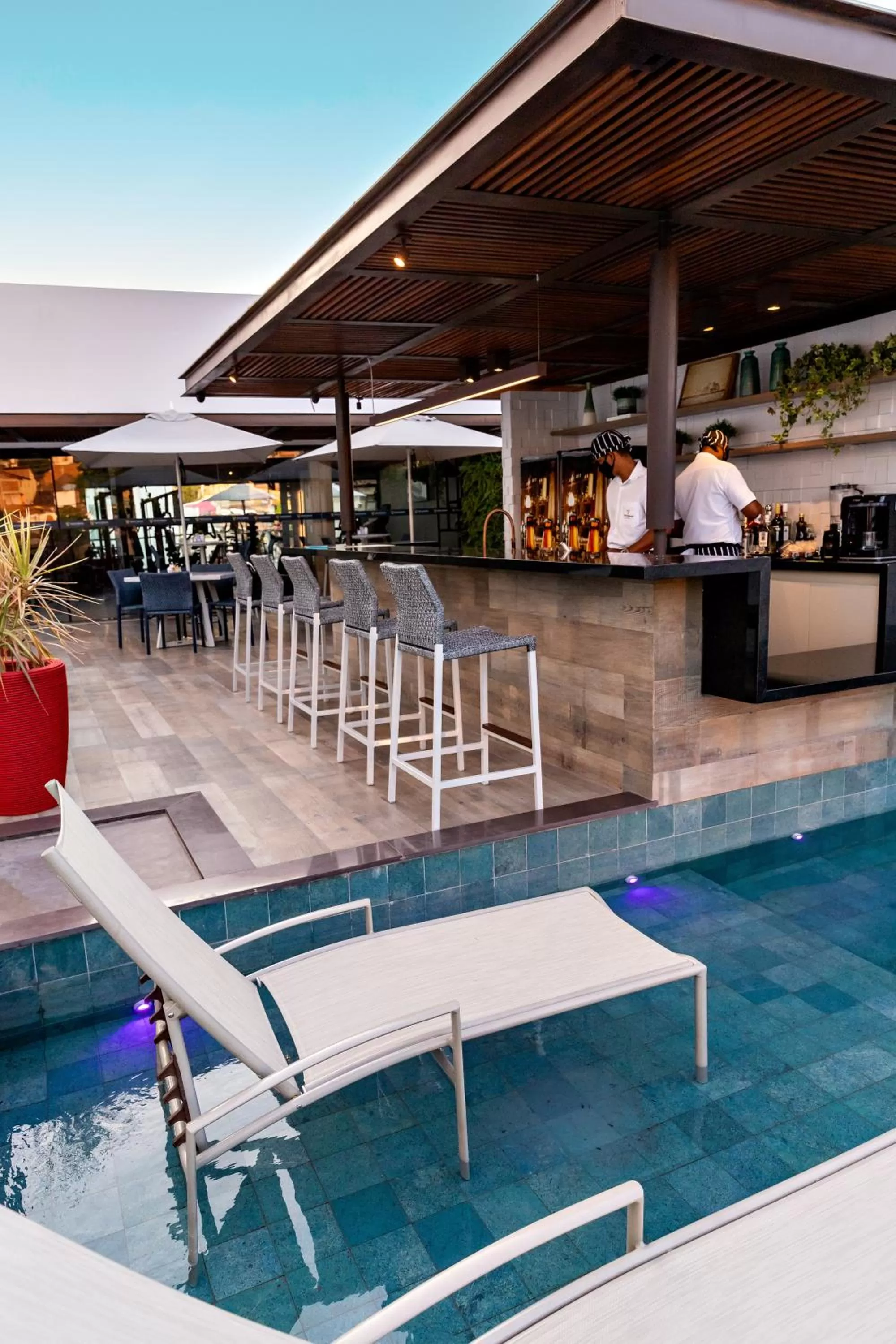 Swimming pool in Granterrara Hotel