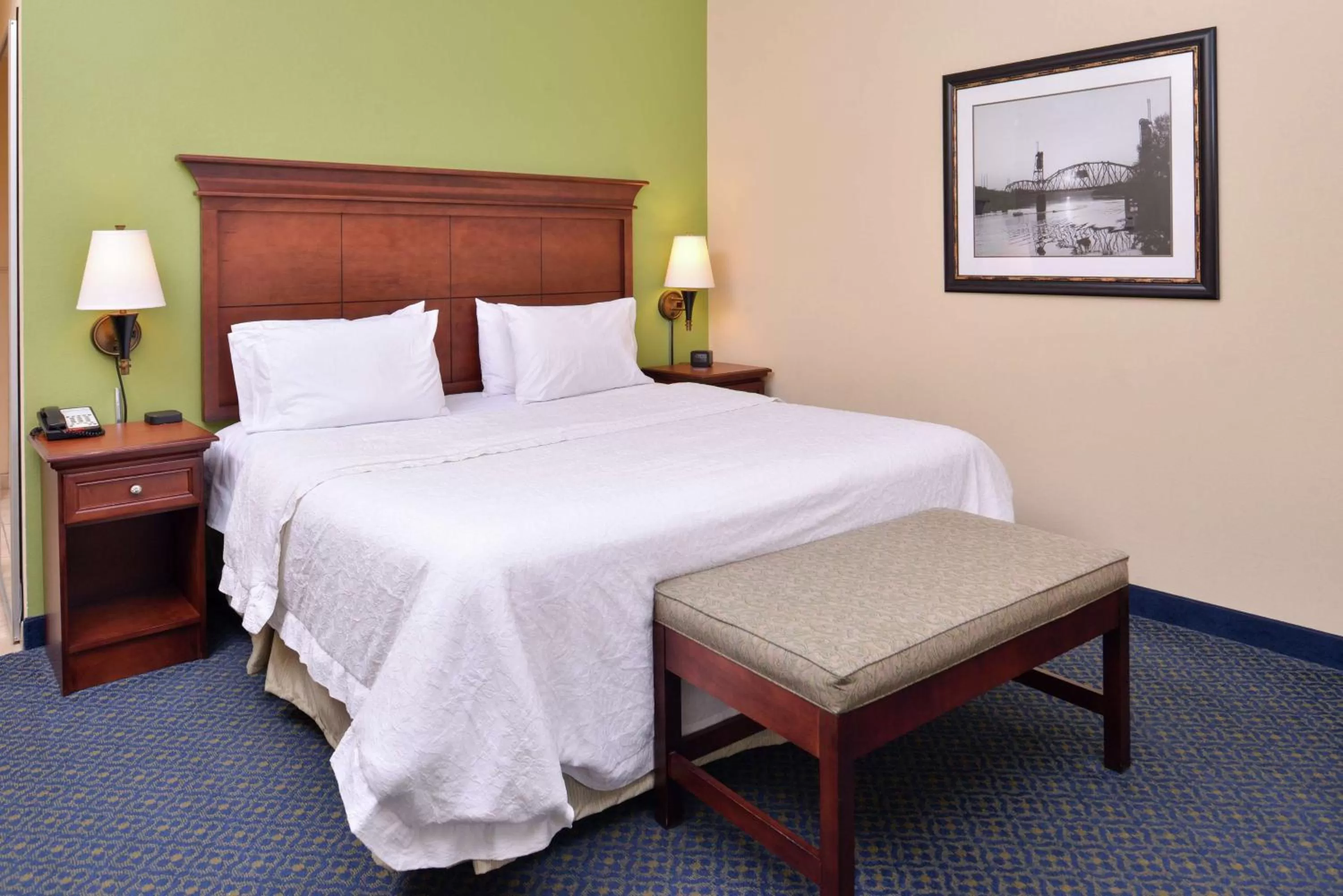 Bed in Hampton Inn Jackson-College Avenue
