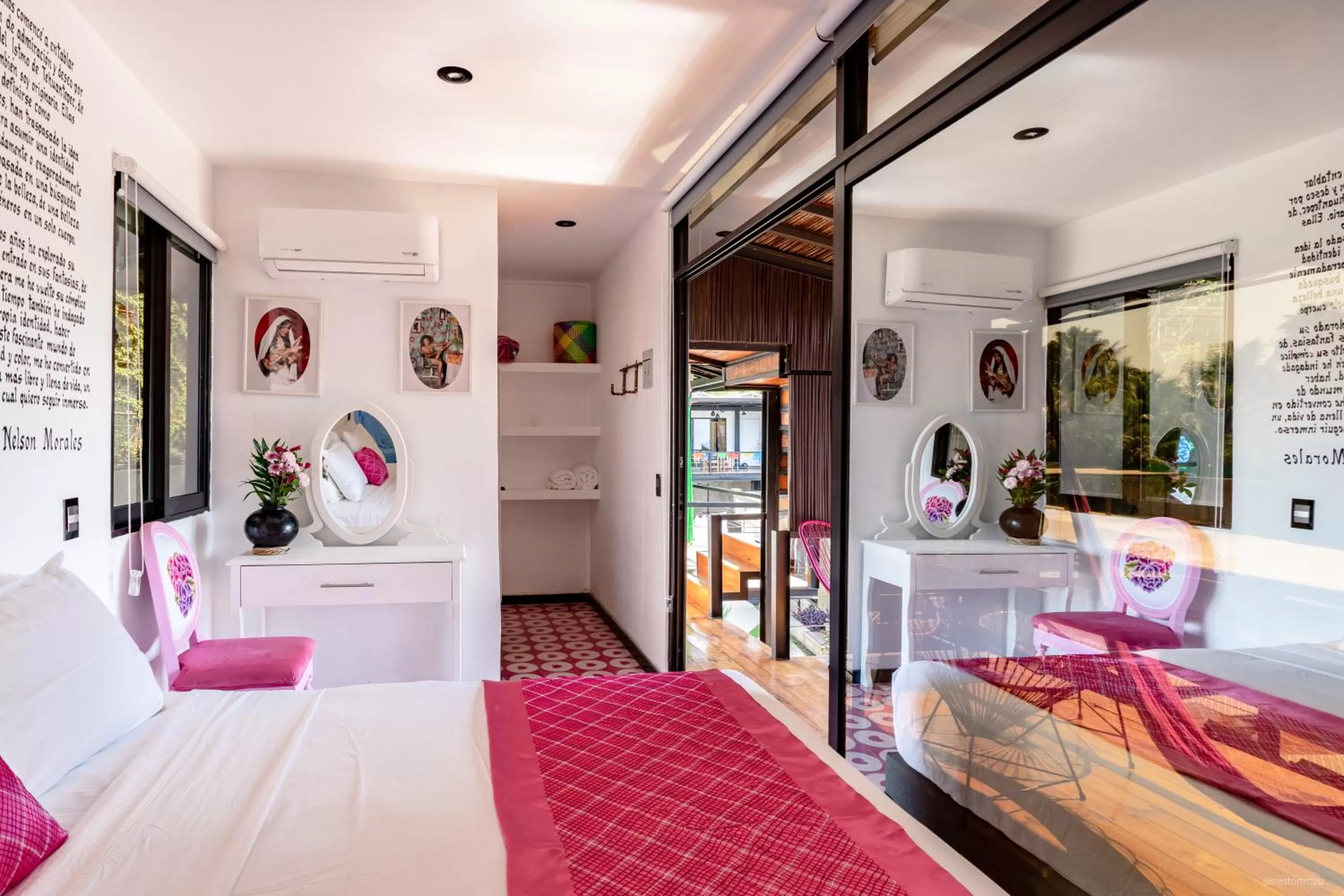 Bed in Cabane Container Boutique Hotel