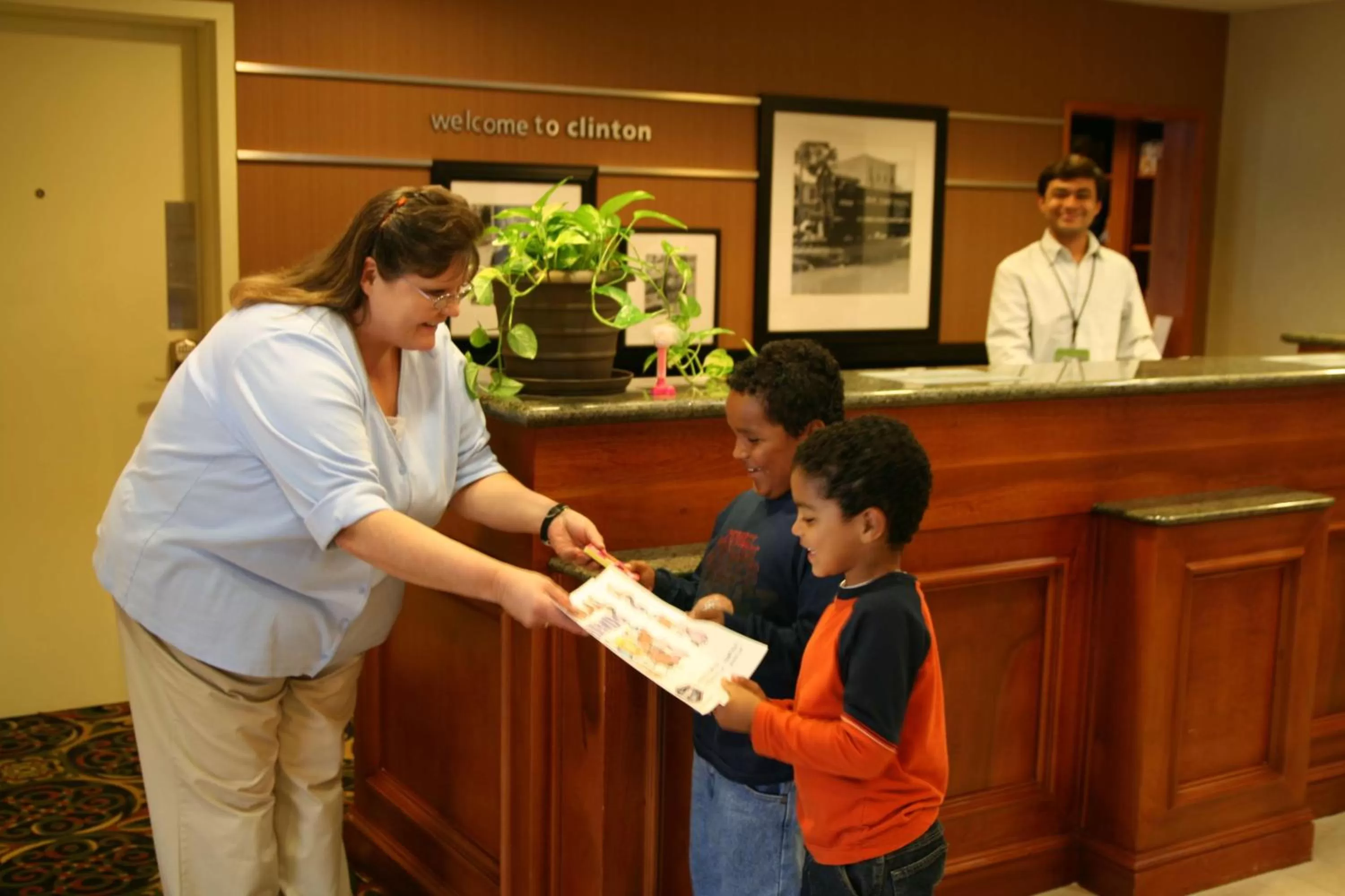 Lobby or reception in Hampton Inn Clinton