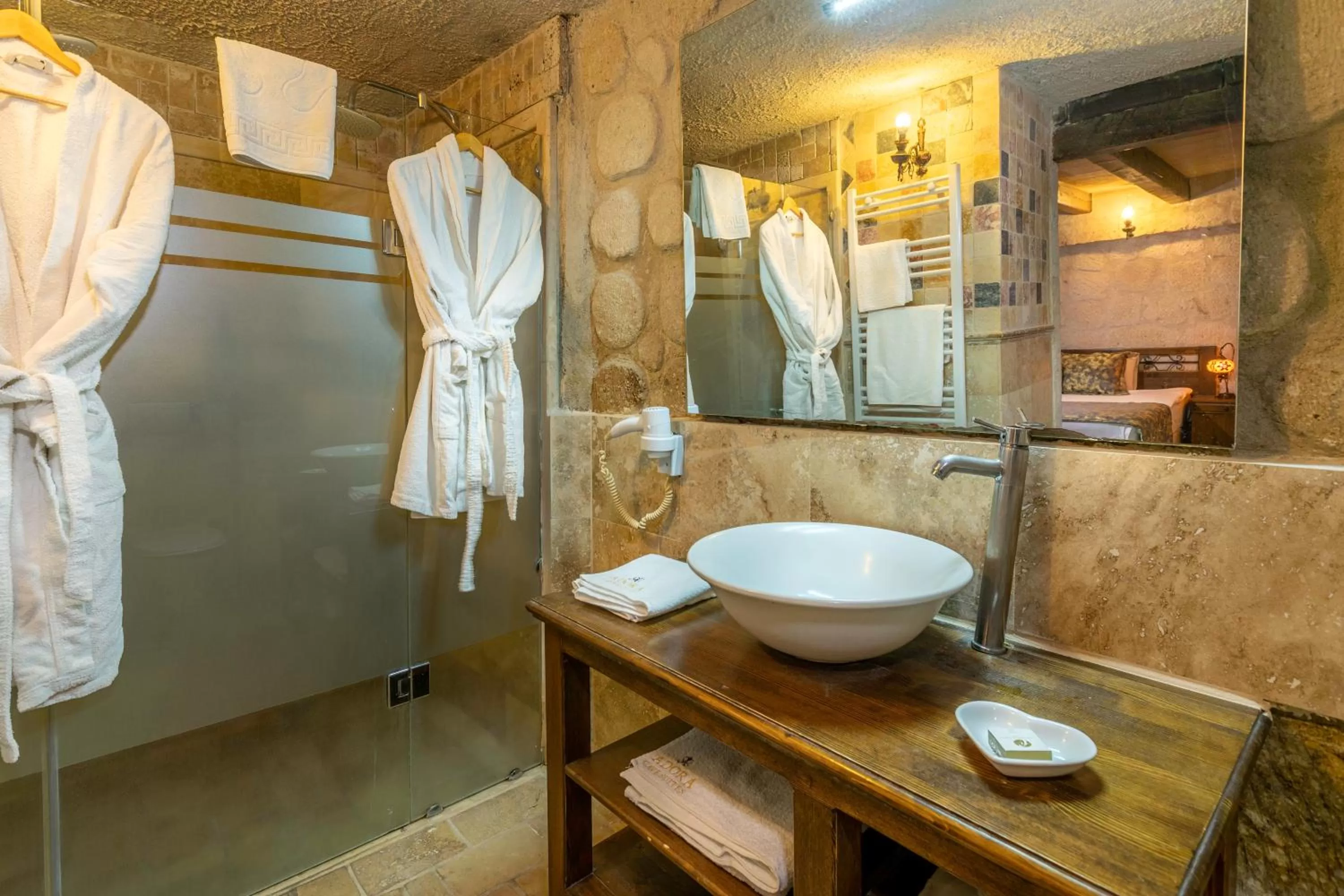 Bathroom in Adora Cave Suites -