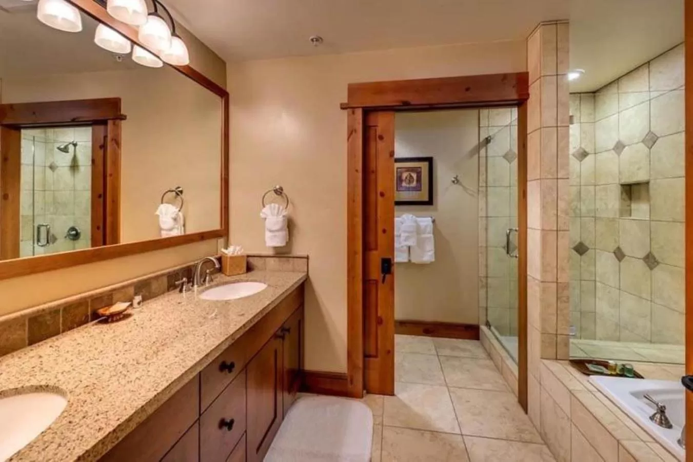 Bathroom in East West Hospitality at Tahoe