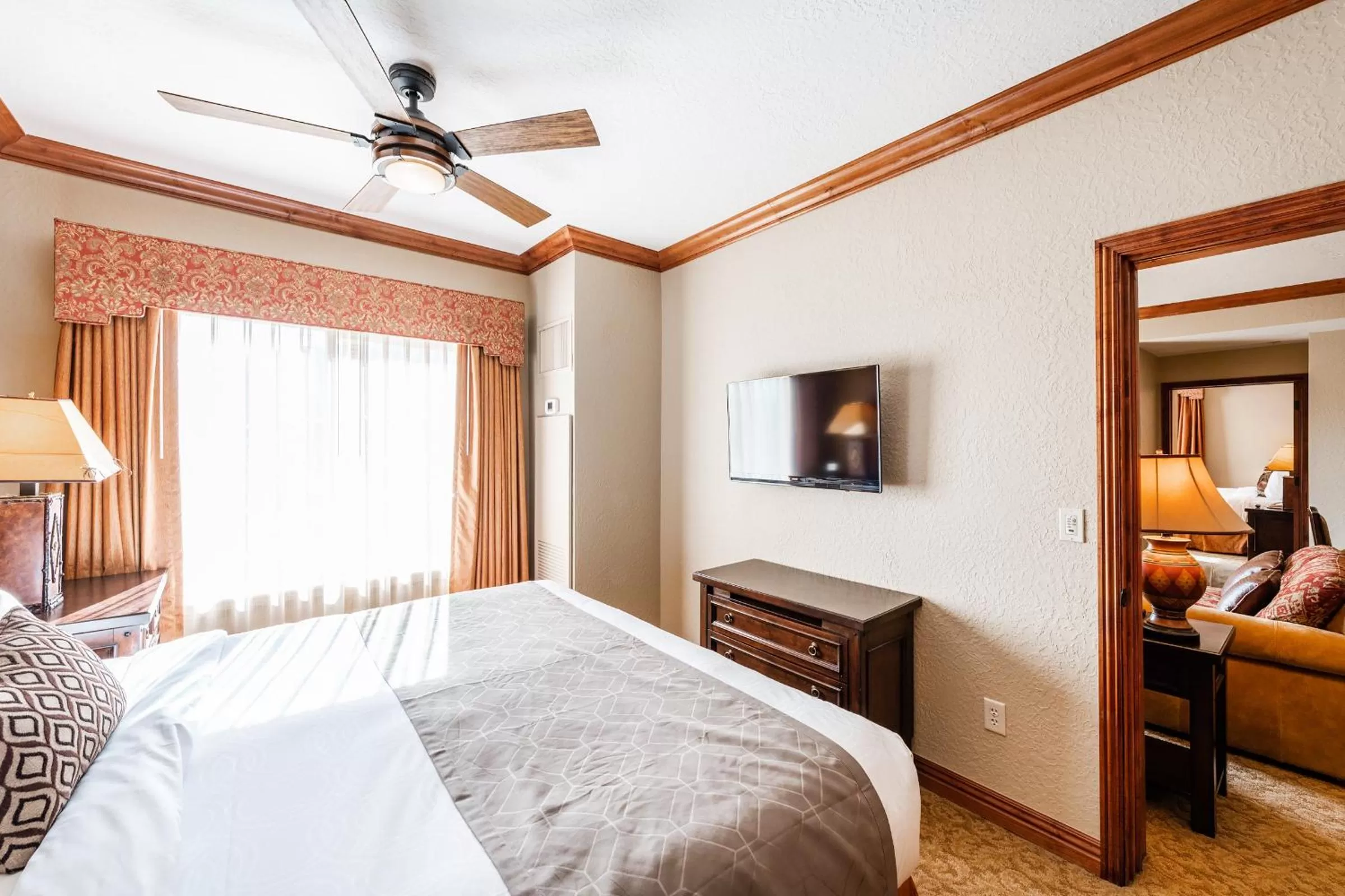 Bed in Condos at Canyons Resort by White Pines