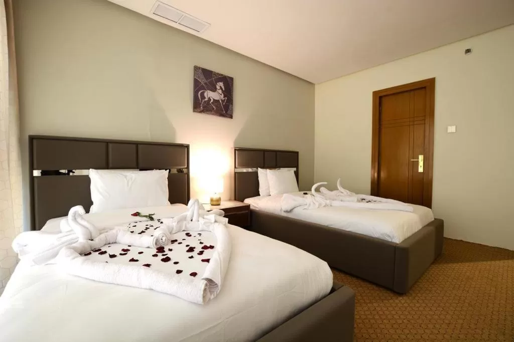 Bed in Panorama Hotel Kuwait