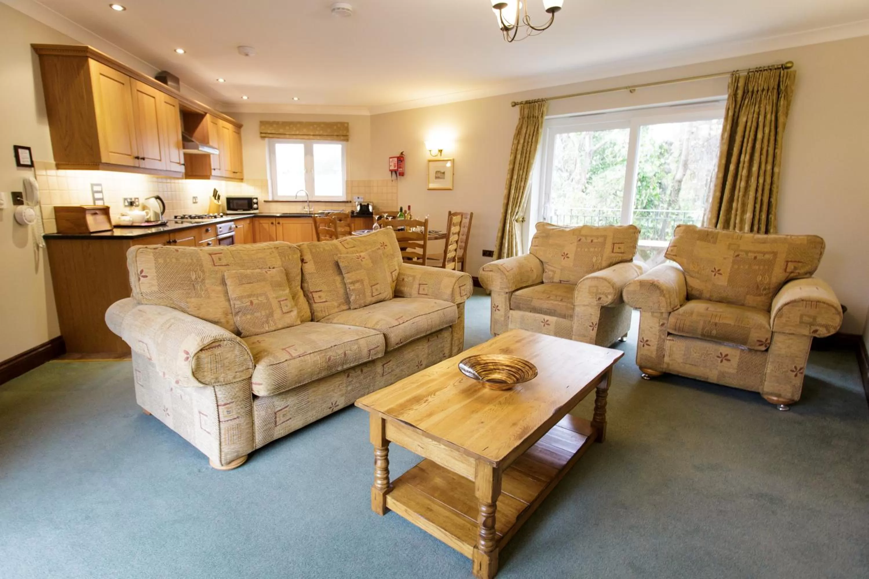 Living room in Porth Veor Manor Villas & Apartments