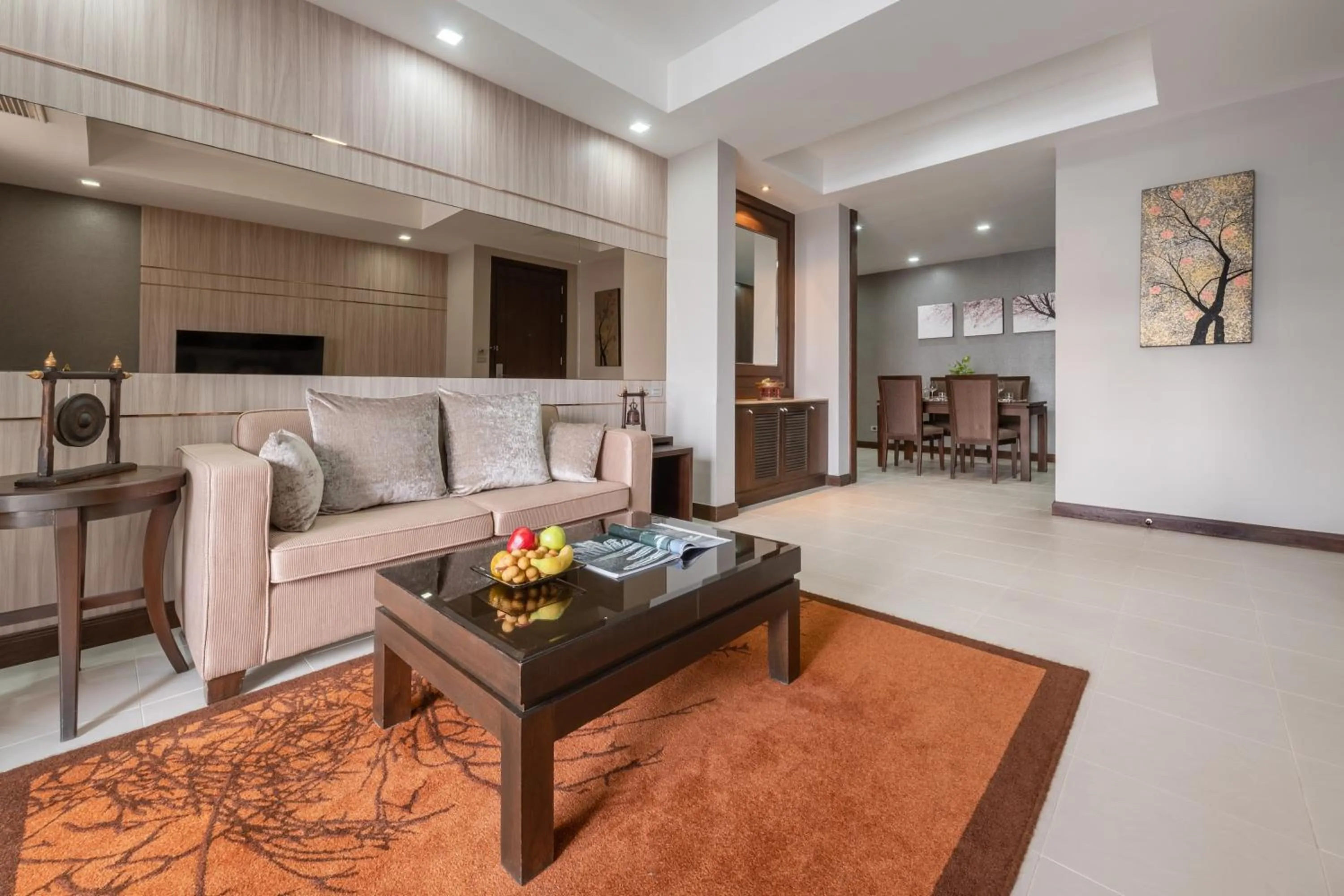 Living room in Grand Mercure Bangkok Asoke Residence