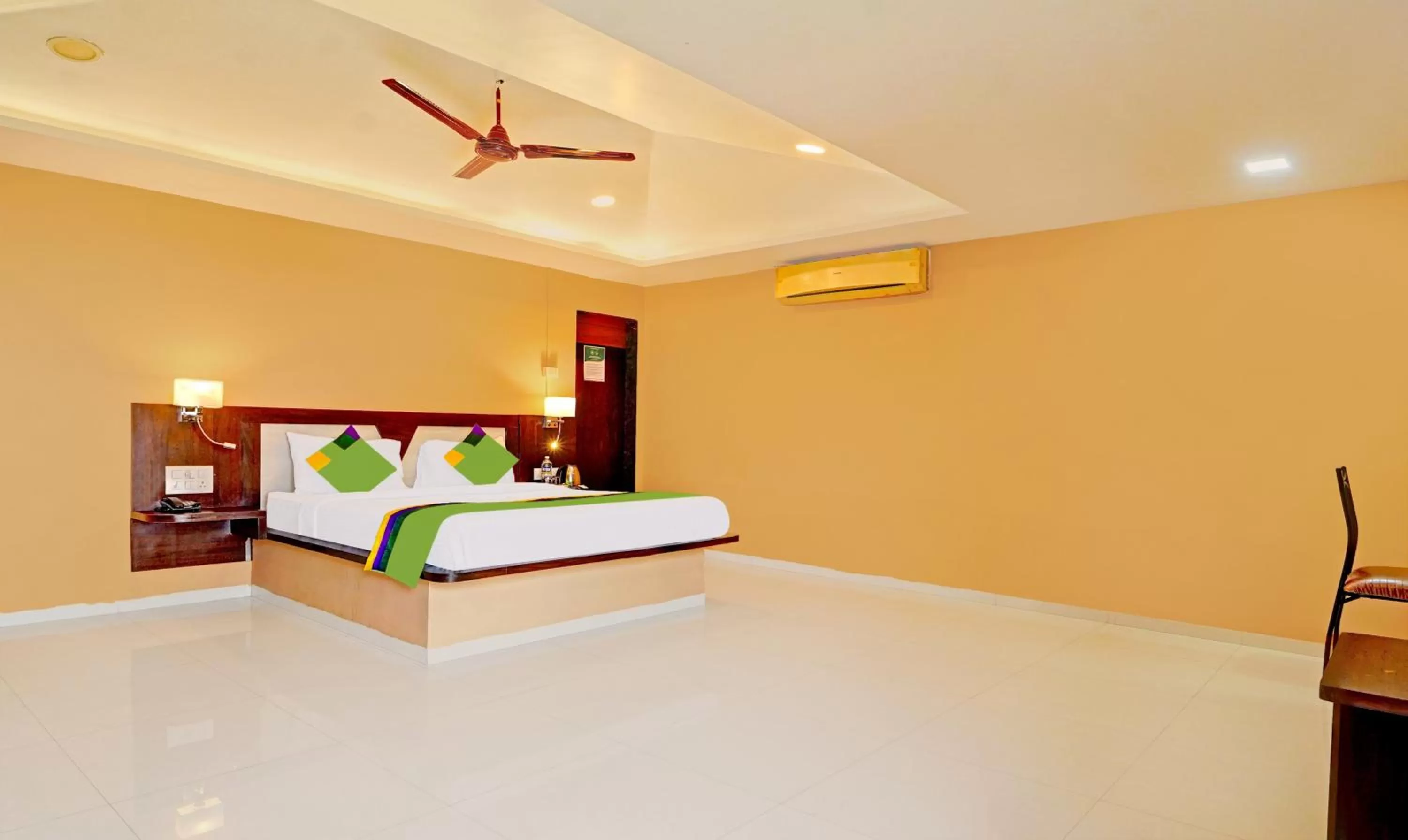 Bedroom, Bed in Treebo Vhyomaan Resort With Swimming Pool