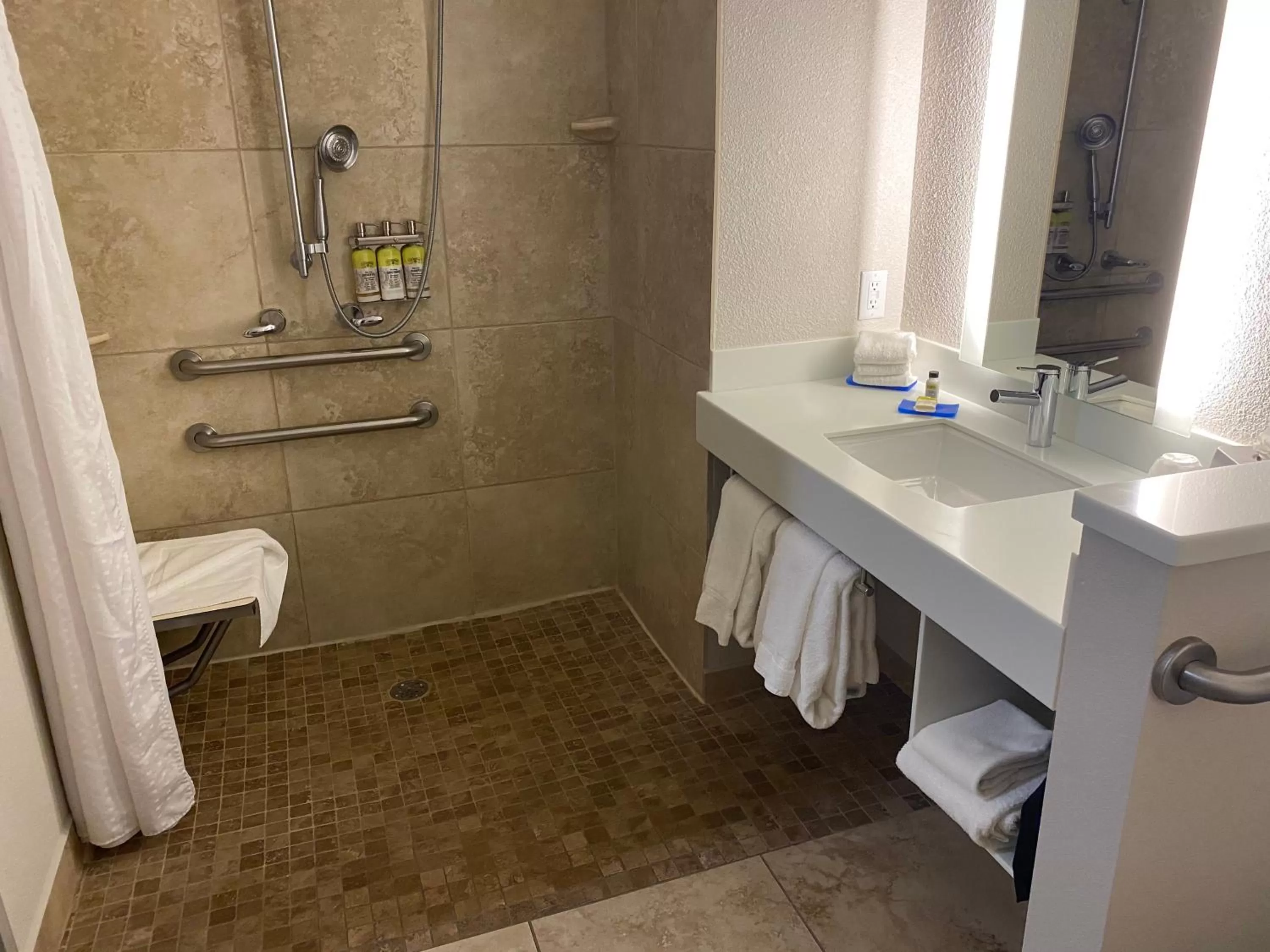 Shower in Holiday Inn Express & Suites Albuquerque Historic Old Town by IHG