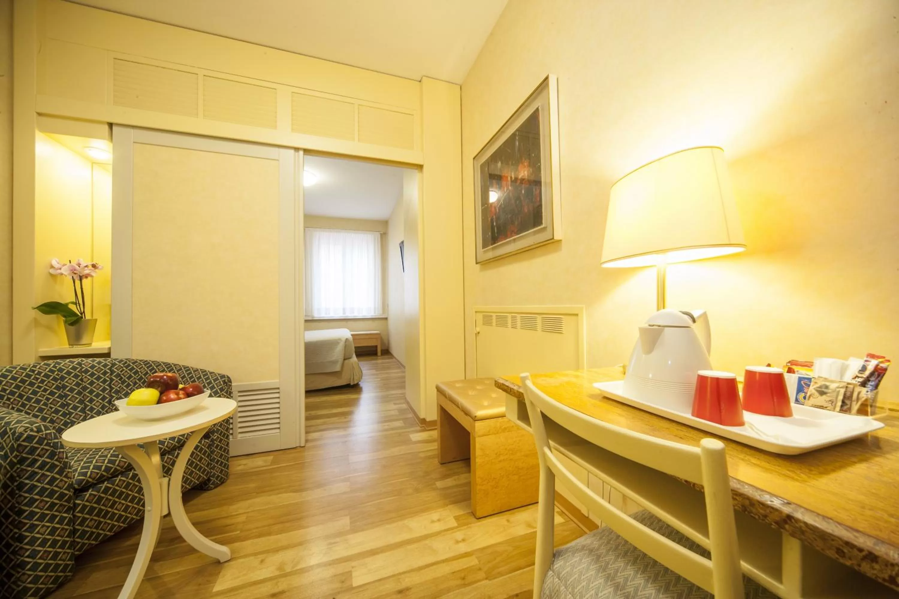 Communal lounge/ TV room in Hotel Bisanzio