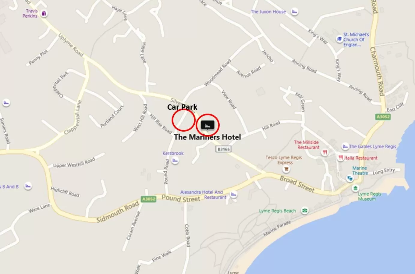 Area and facilities in The Mariners Hotel