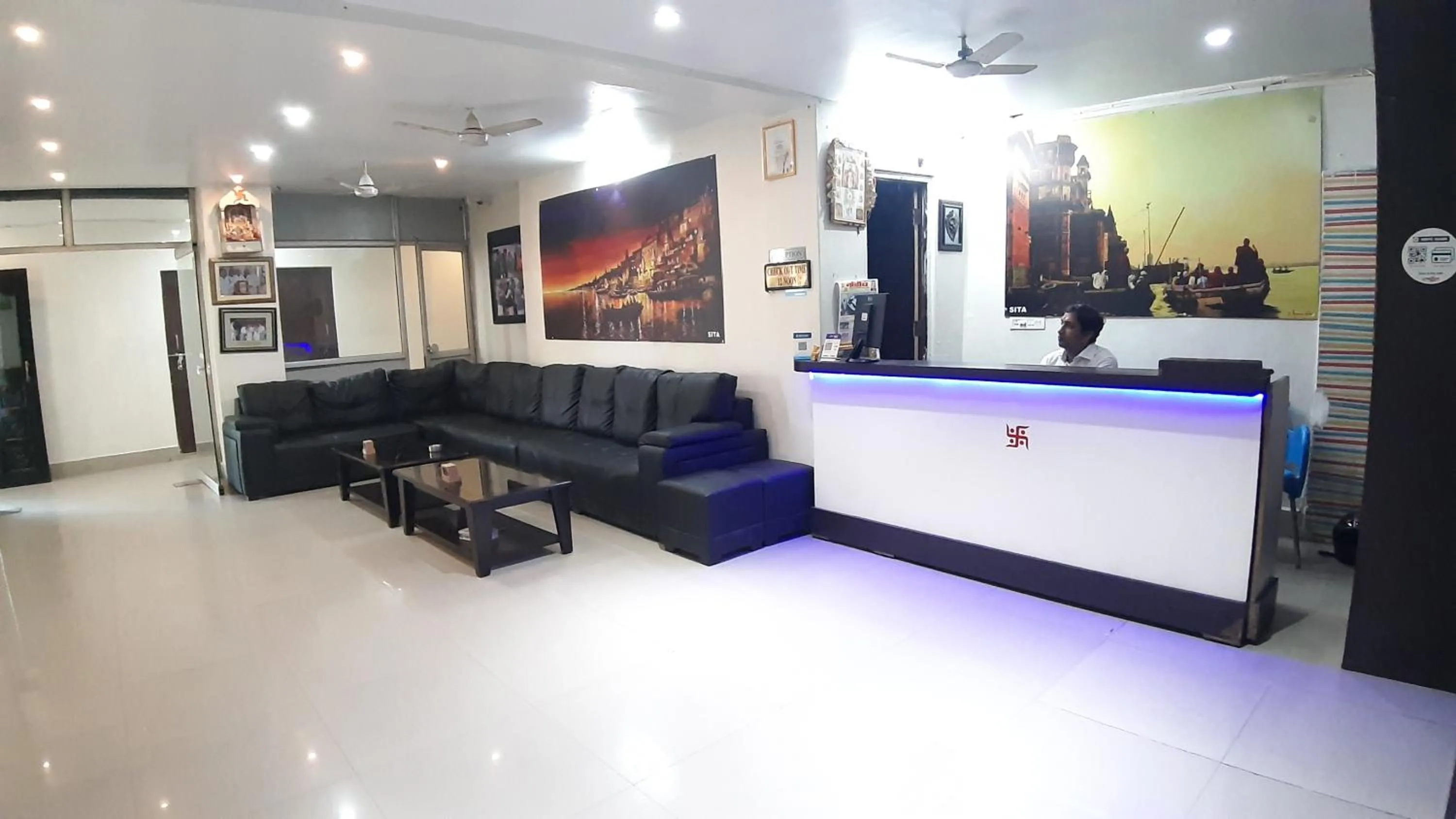 Lobby or reception, Lobby/Reception in Hotel Sita (place on the heritage ghats of benaras)