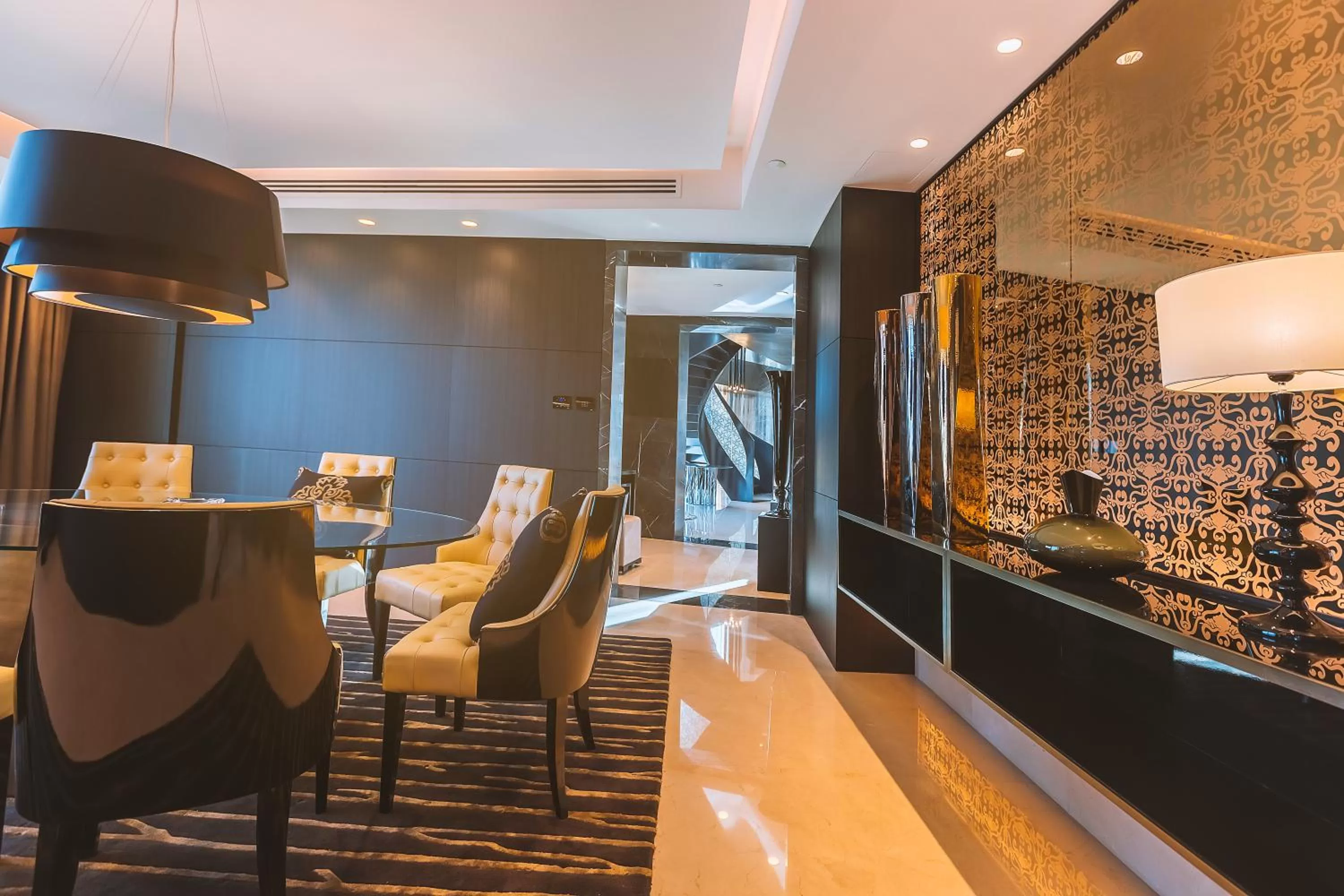 Dining area in Amman Rotana