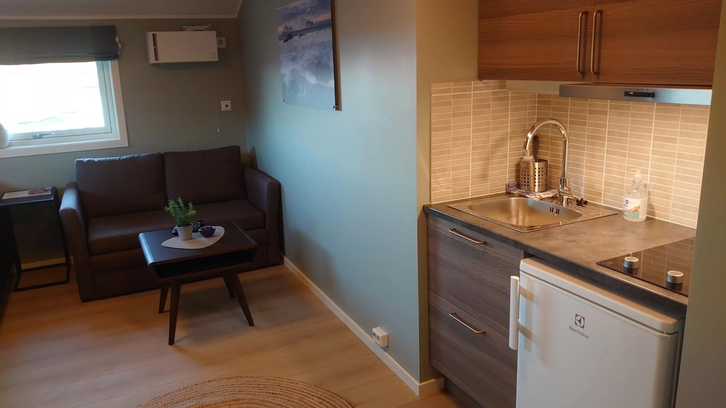 Kitchen or kitchenette in På Hjørnet Gjestehus