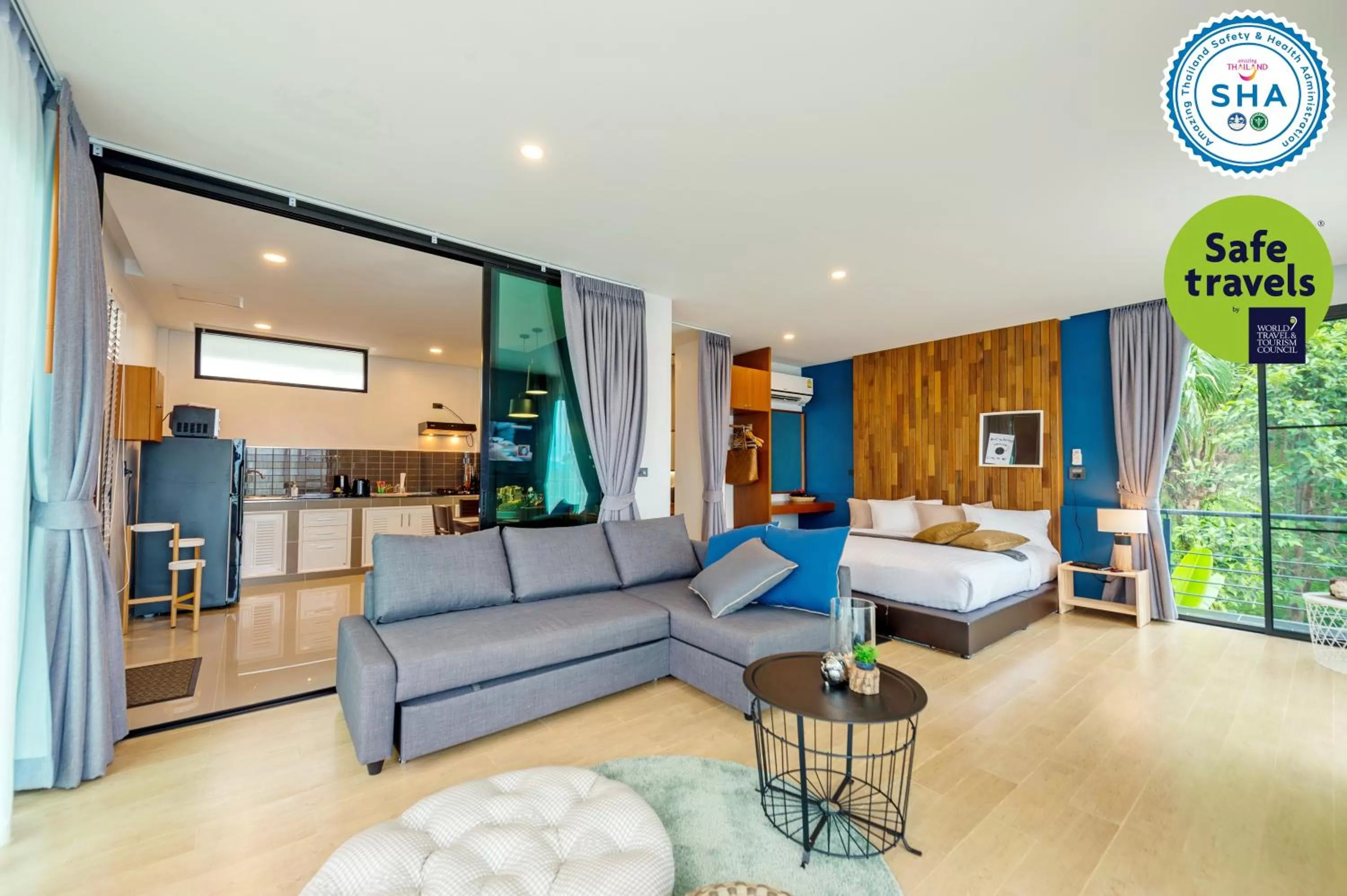 Kitchen or kitchenette in Ao Luek Panoramic Pool-SHA Plus