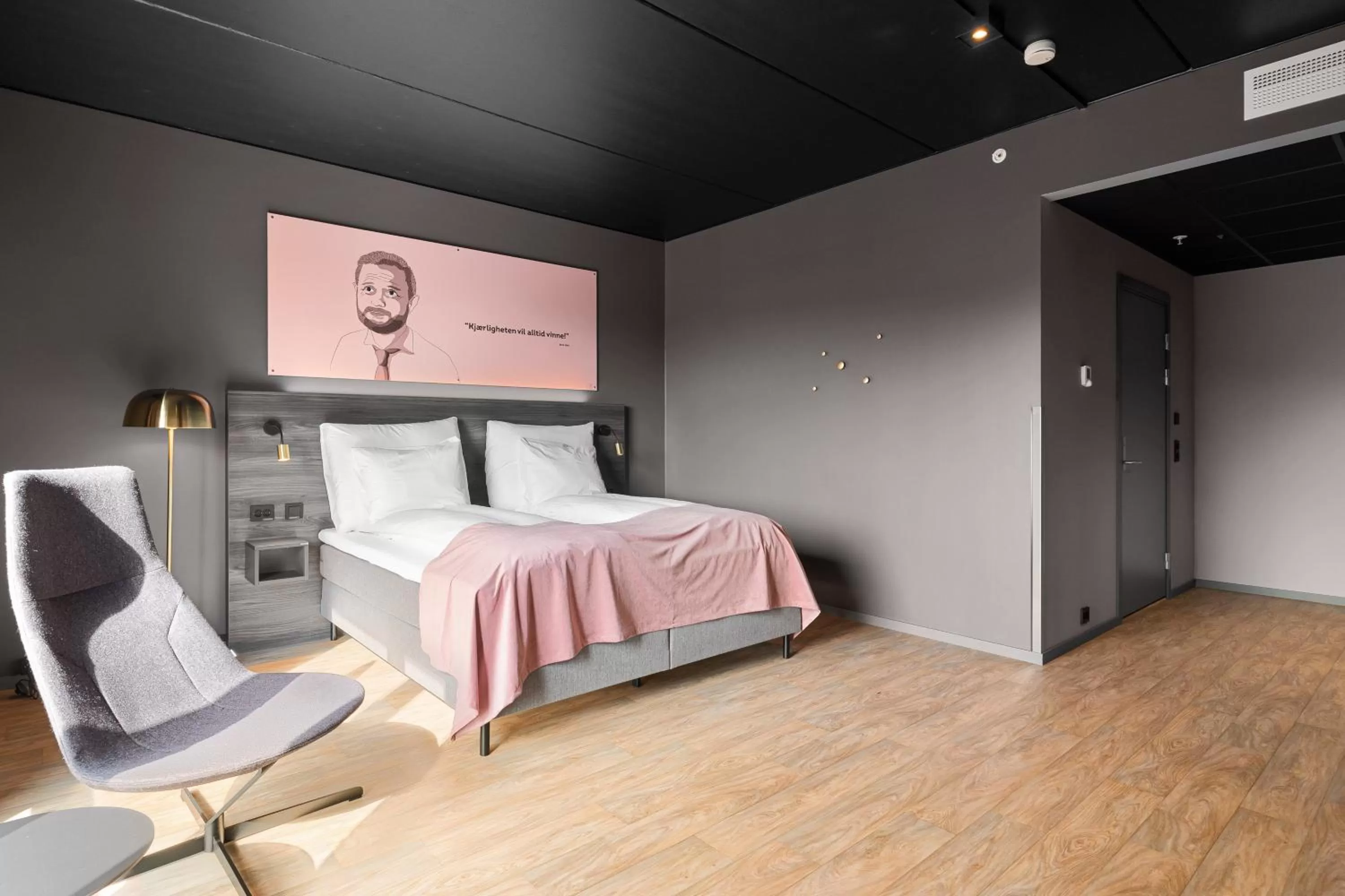 Bed in Hotell Jæren