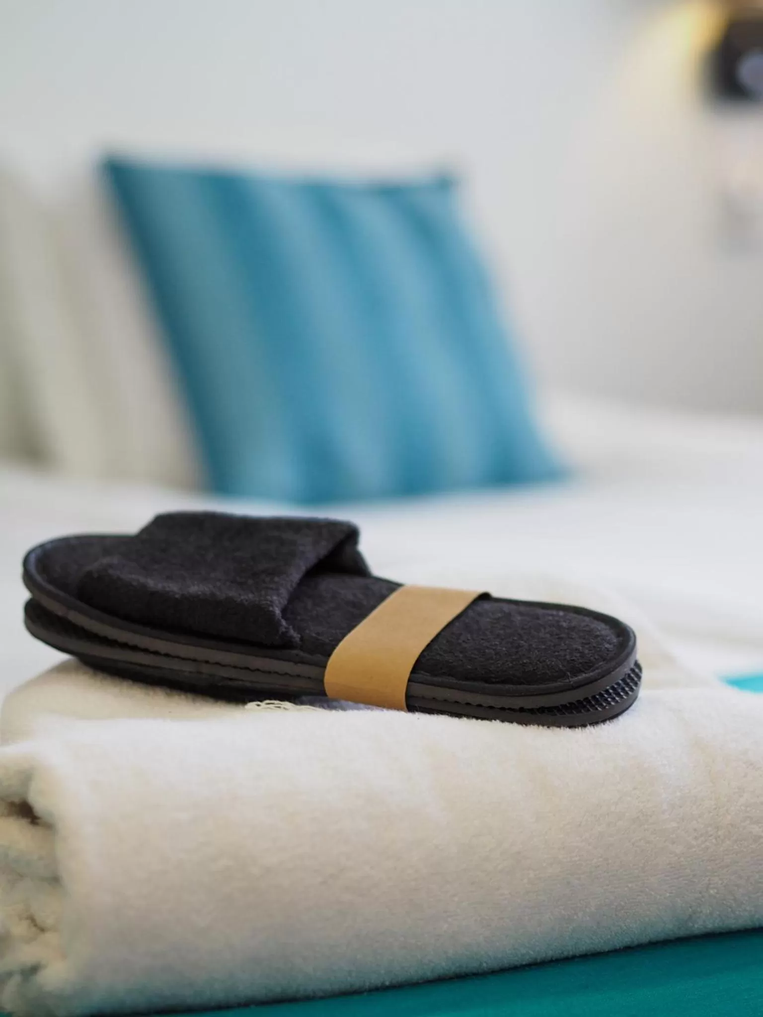 Decorative detail, Bed in Hotel Fabrik Forssa