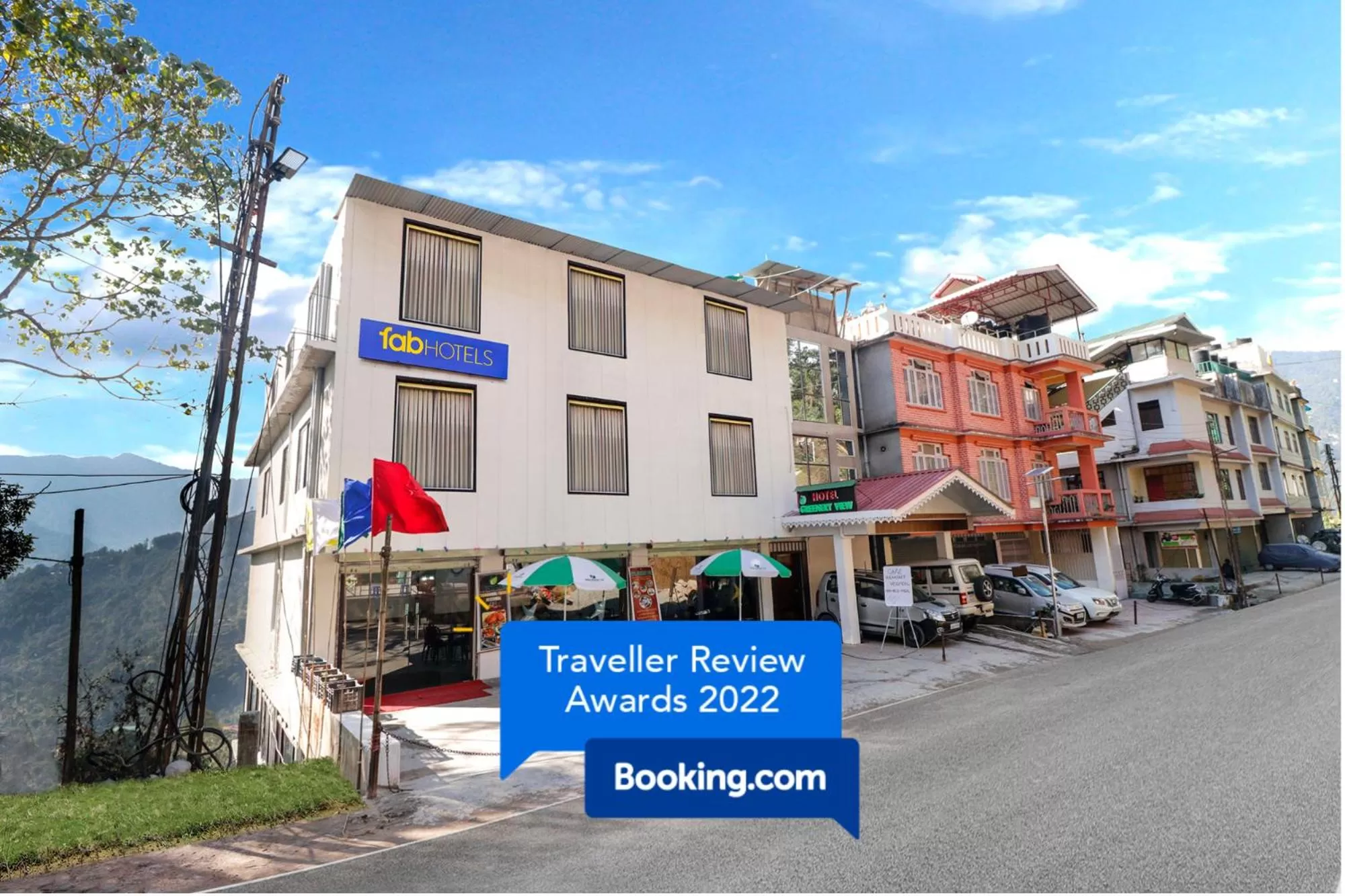 Facade/entrance, Property Building in FabHotel Greenery View Middle Lingding ICAR Road