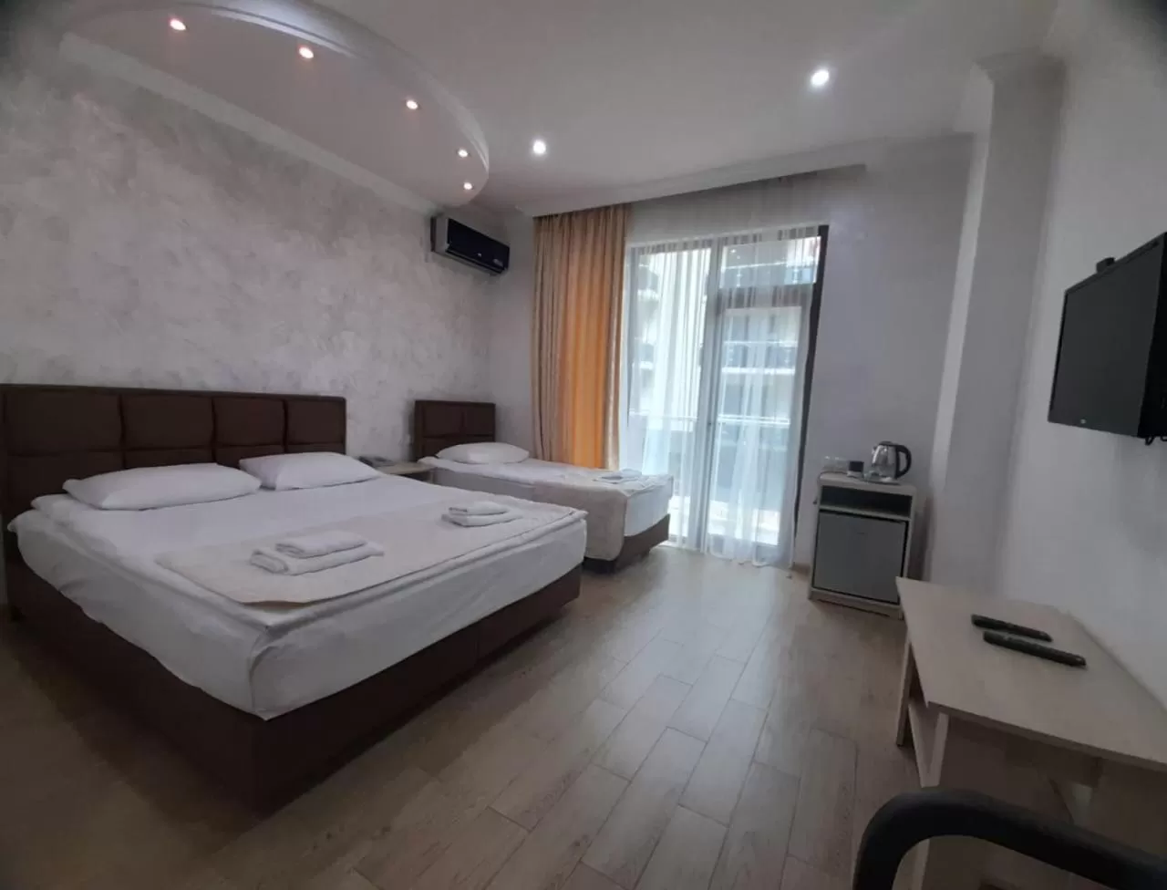 Bed in Hotel Royal Palace