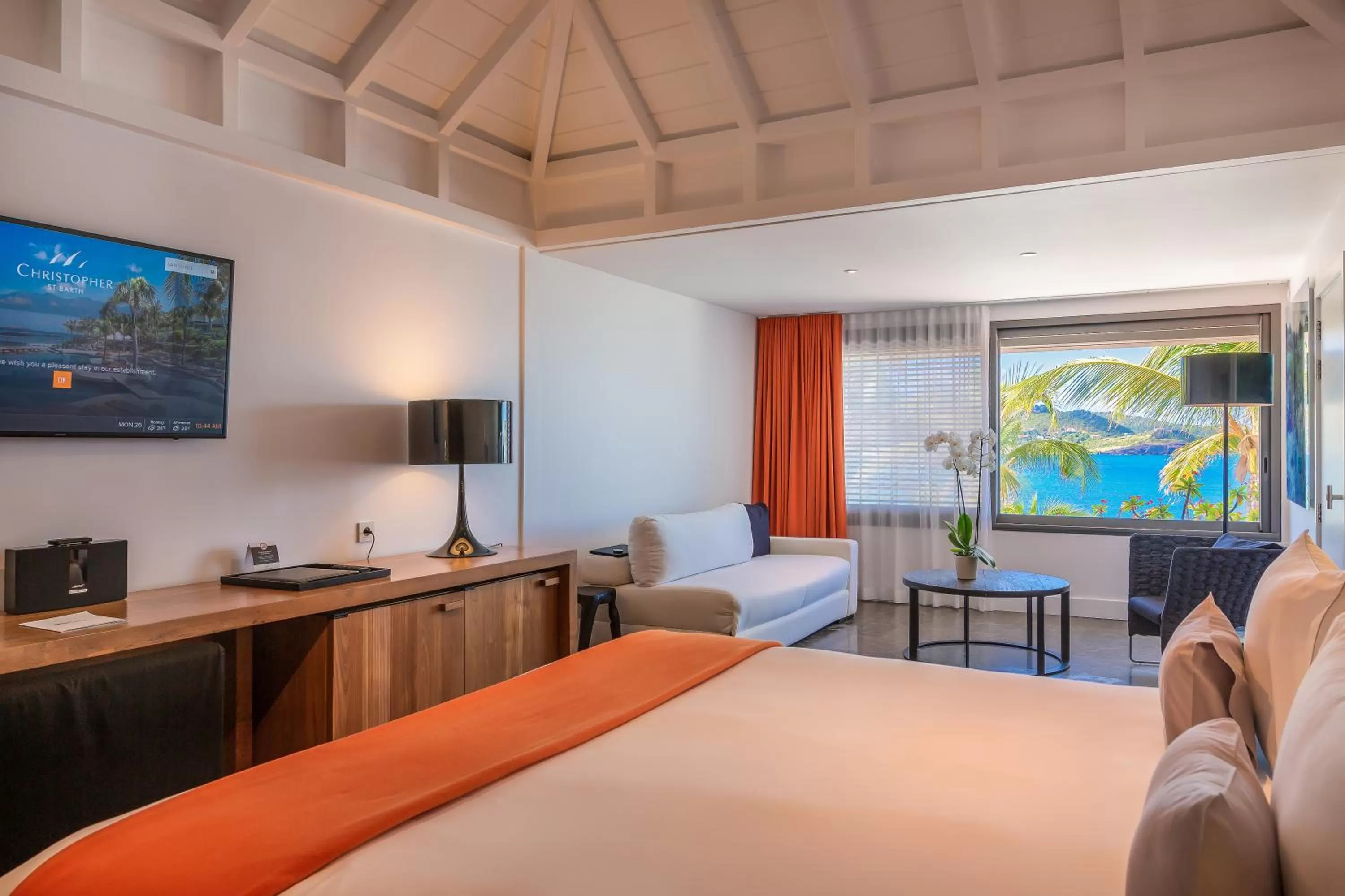 Bed in Hotel Christopher Saint Barth