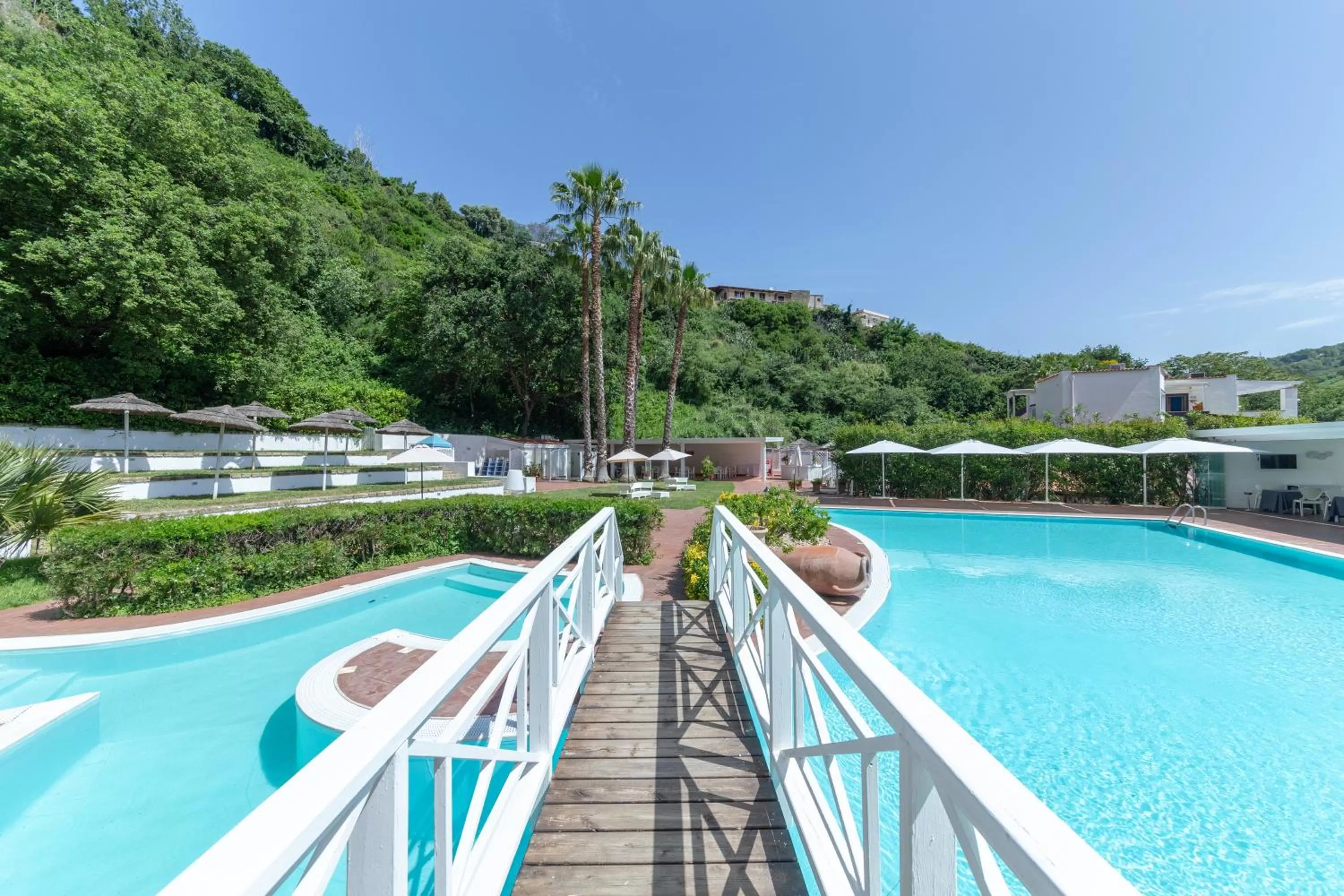 Pool view in Agave Hotel