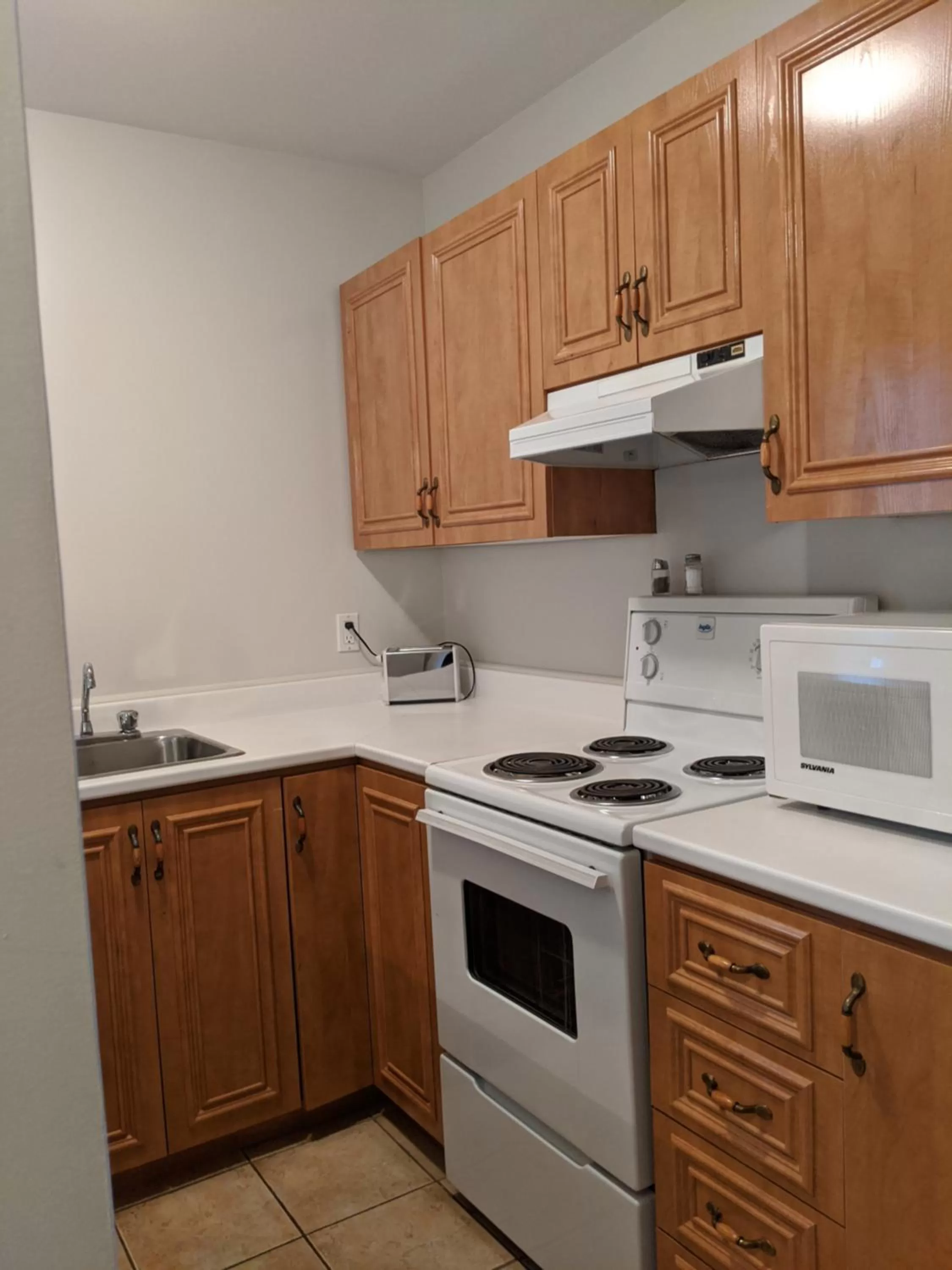 Kitchen or kitchenette in Hôtel Chéribourg