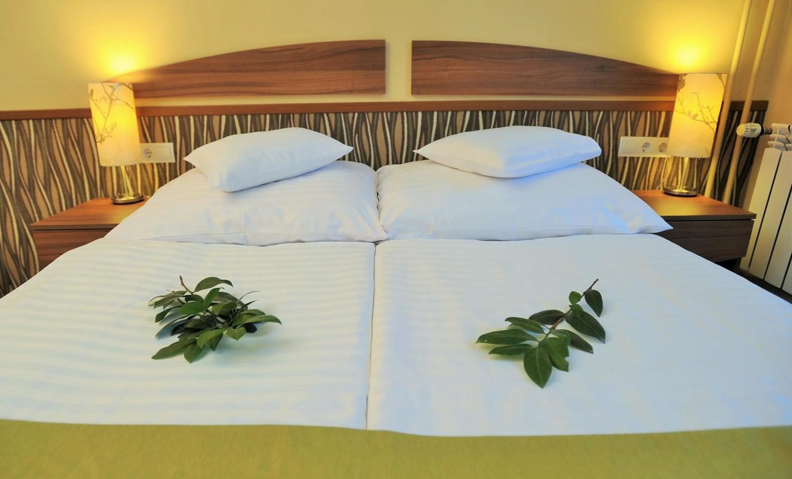 Shower, Bed in Park Hotel Gyula