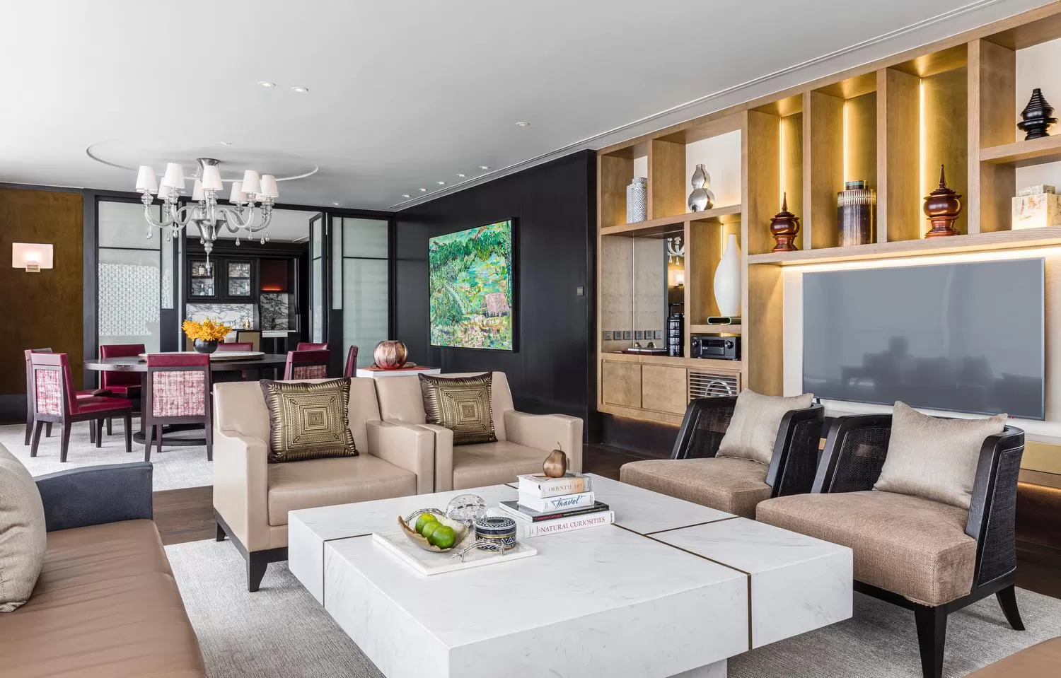 Living room in Rosewood Phnom Penh