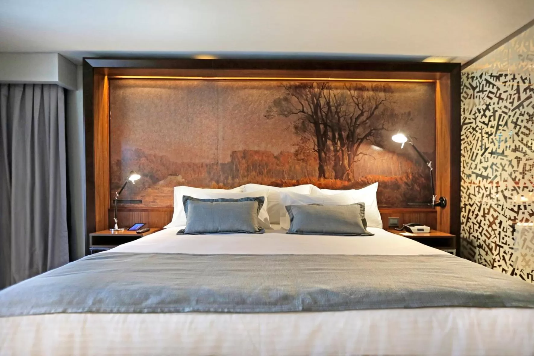Bed in Hotel Cumbres Lastarria