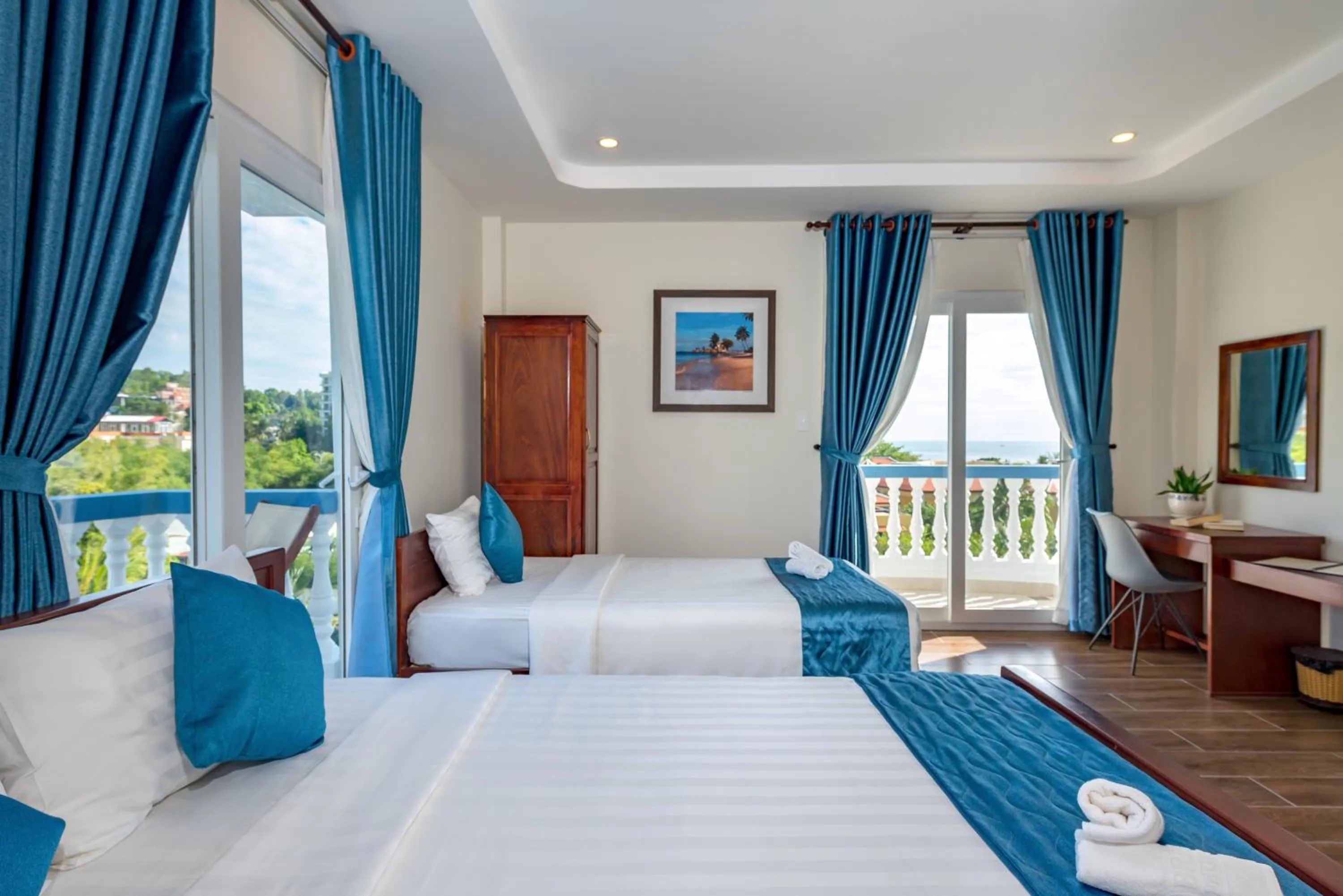 Triple Room with Pool View in Brenta Phu Quoc Hotel