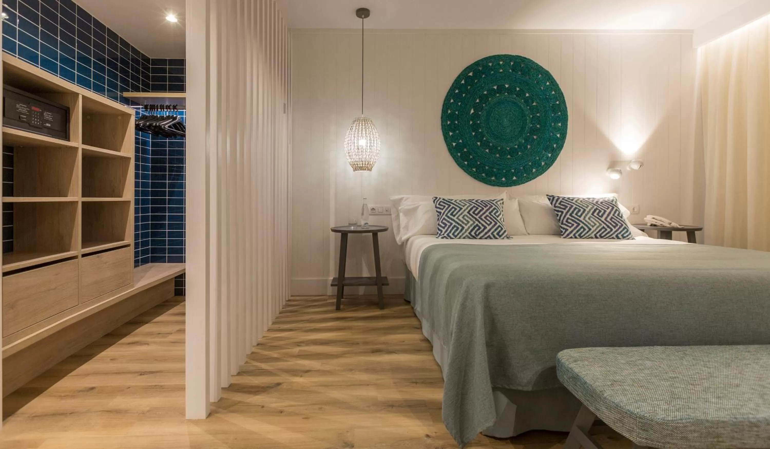 Bed in Blaumar Hotel