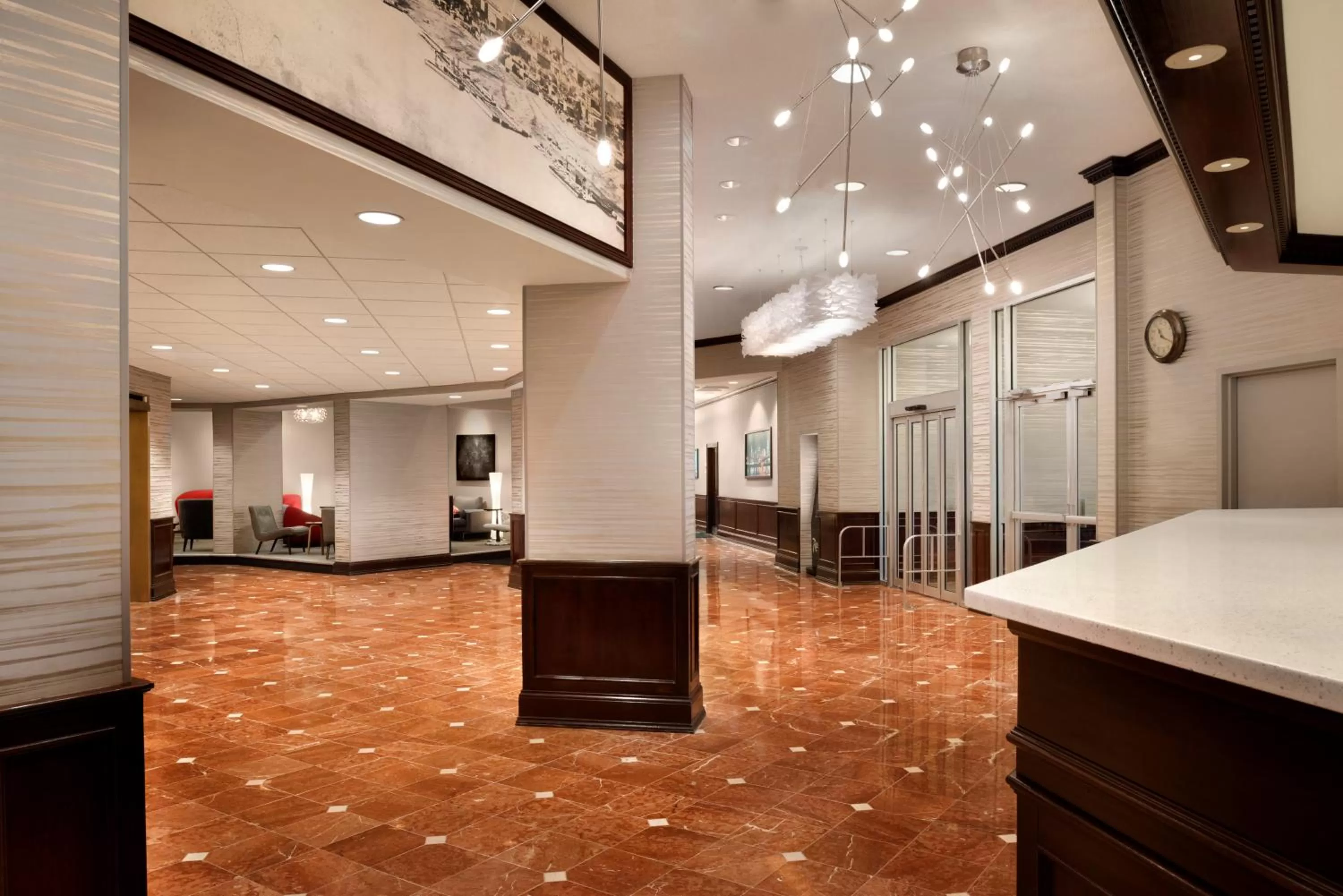 Lobby or reception in Radisson Hotel Cincinnati Riverfront