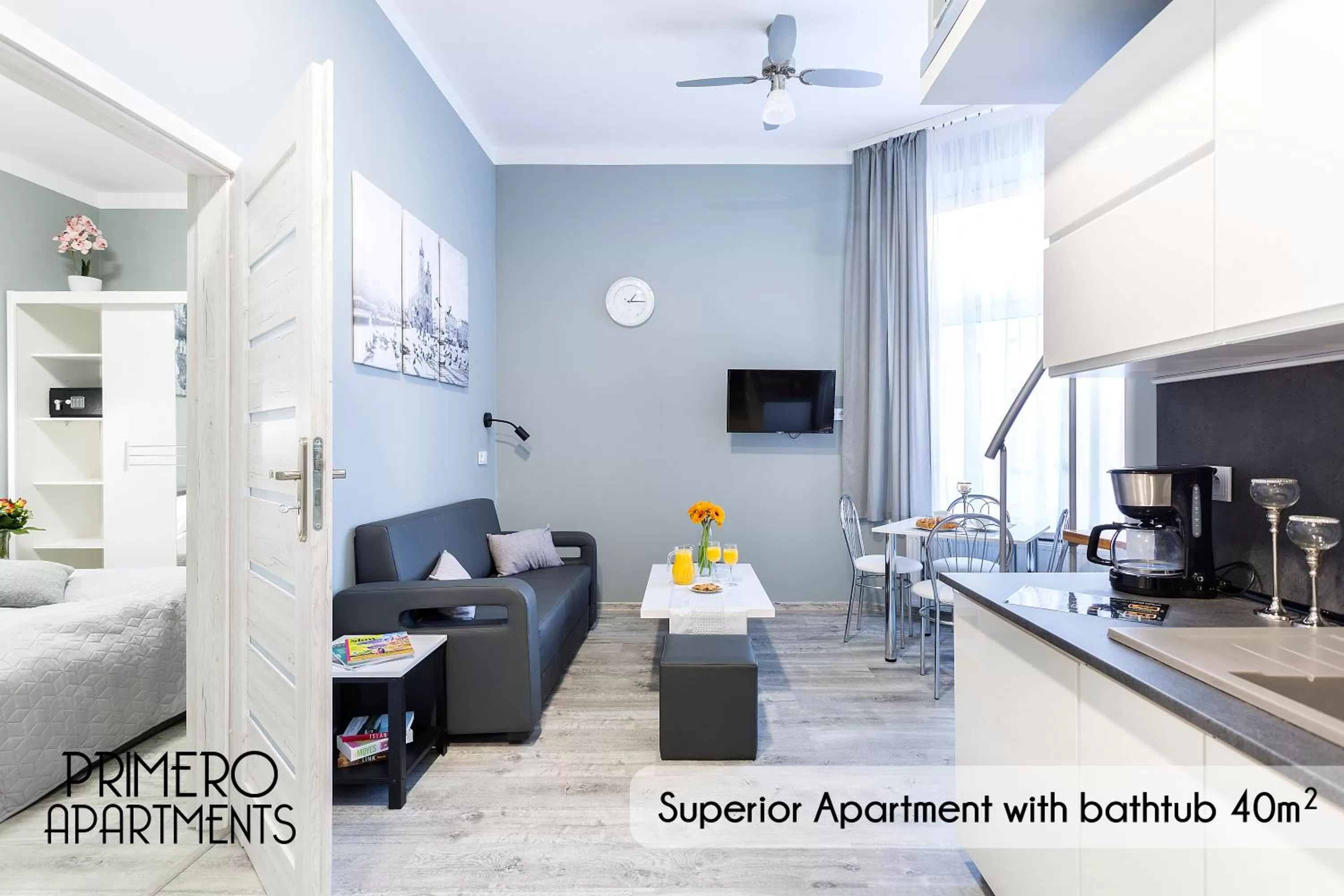 TV and multimedia in PRIMERO Elegant Apartments KRAKÓW Old Town