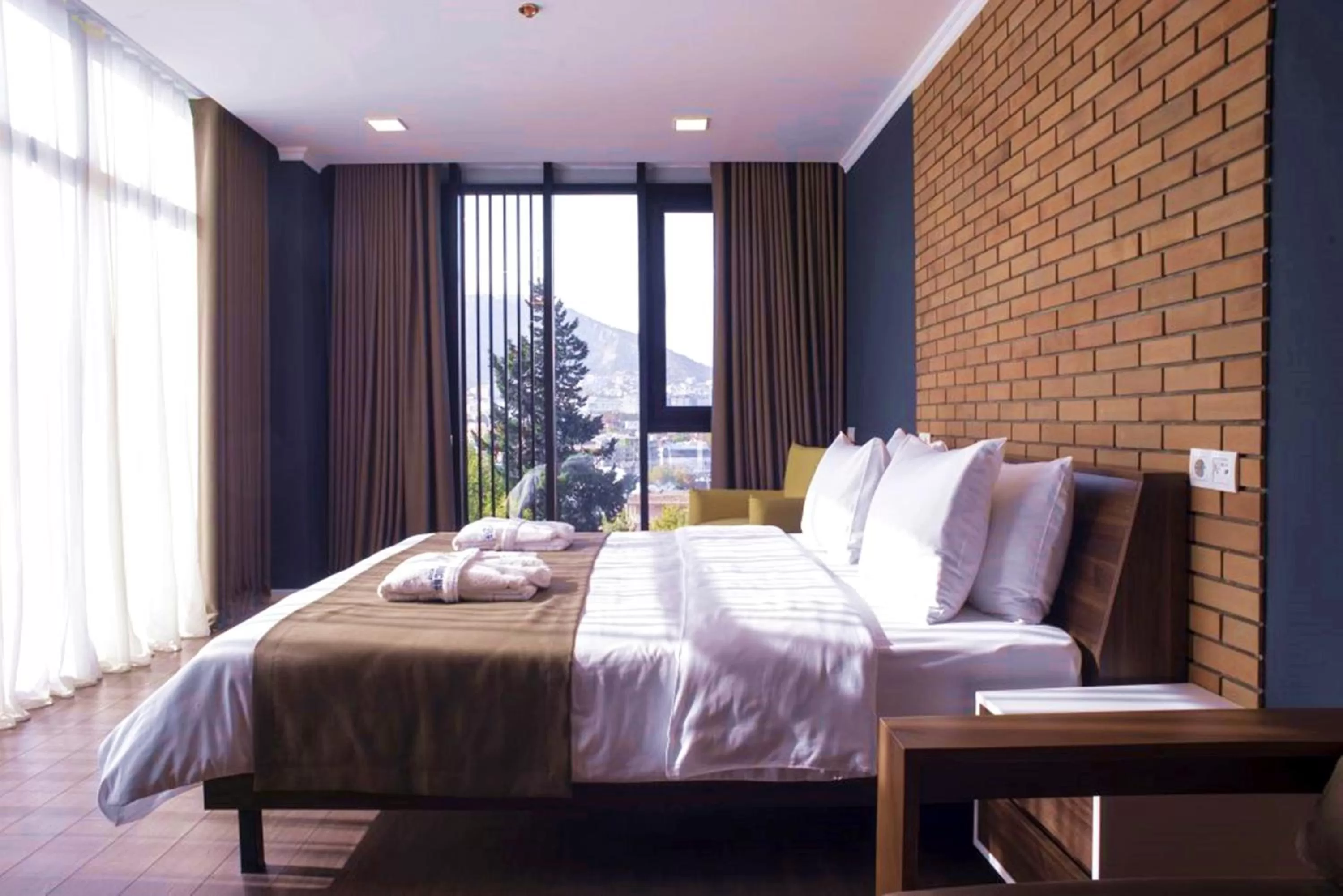 Bed in Bricks Hotel Tbilisi