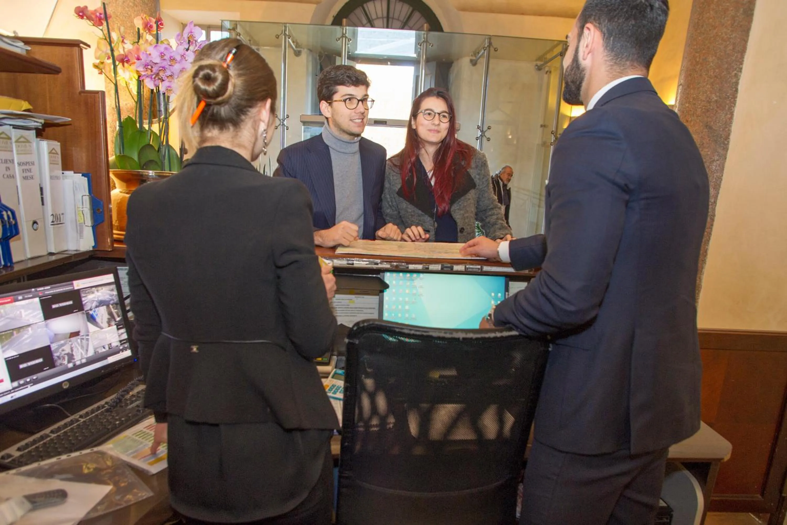 Lobby or reception in Domus Sessoriana