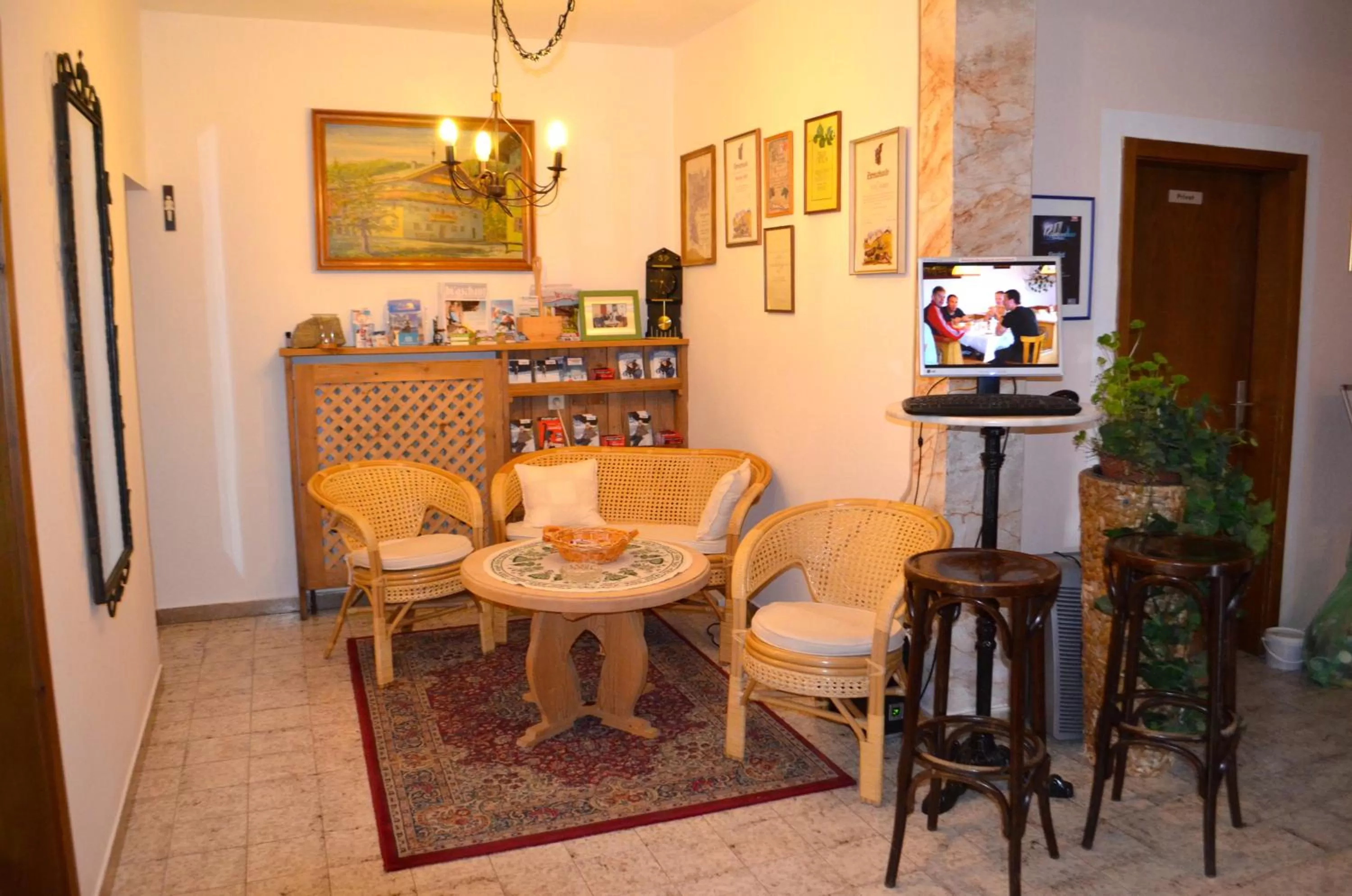 Lobby or reception in Hotel Garni Wieshof